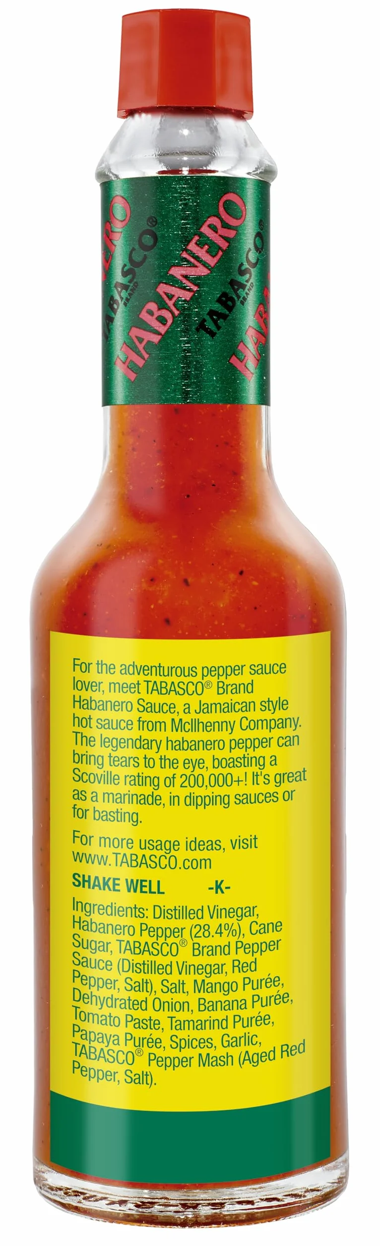 Tabasco Habanero Salsa Picante Sabor Fuerte 60 ml