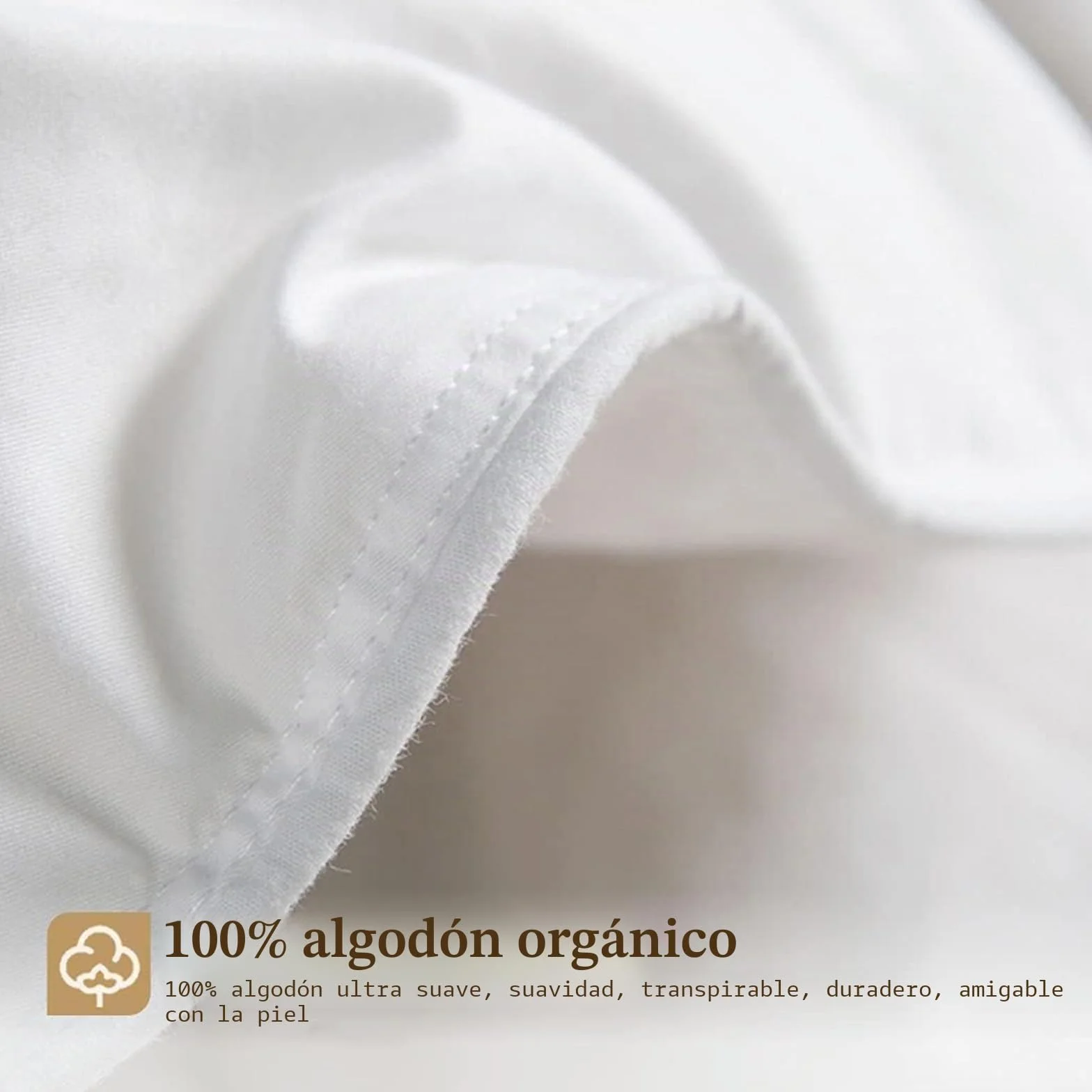 DWR Edredon Cama 105/120,Edredón de Plumas y Plumón 200x200 cm,Invierno cálido 450gr/㎡,100% Algodón,Suave, Transpirable,Certificado Oeko-Tex y RDS, Blanco