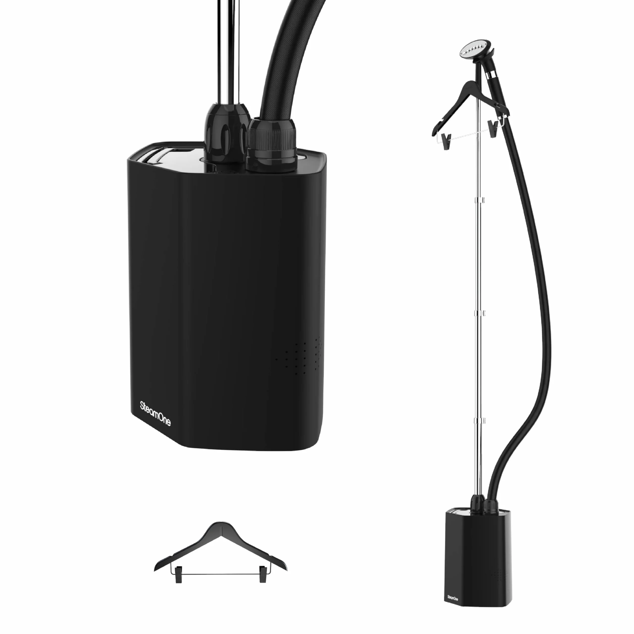 STEAMONE - Plancha de vapor vertical 1800W 40g/min - Autonomía del vaporizador hasta 45min - Capacidad del depósito 1,8L - Elimina el 99,99% de las impurezas - Listo en 60s - Cable de 2m - EUHG100B
