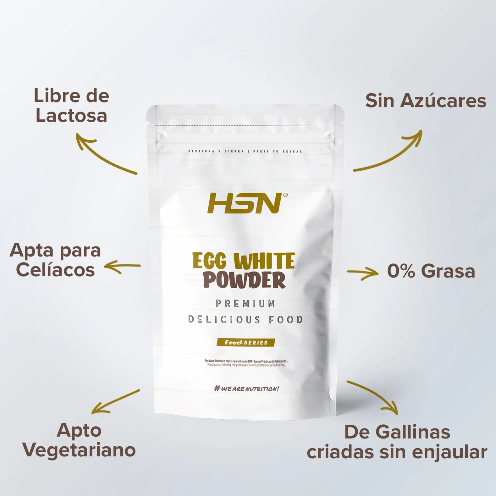 Albúmina de Huevo en Polvo Sin Sabor 500g | Proteína de Clara de Huevo Pura | No-GMO, Vegetariano, Sin Lactosa, Sin Grasa