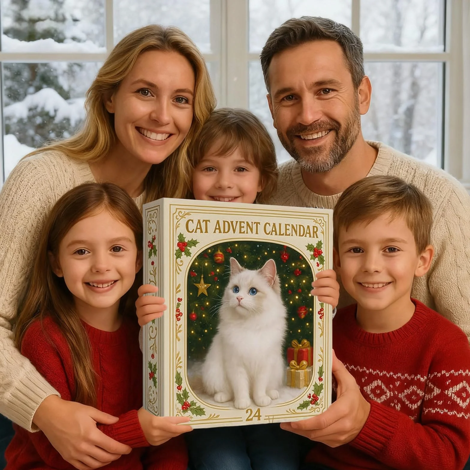 Calendarios de Adviento para Gatos y Perros 2025, Adornos Acrílicos 2D, Colgante de Gatito, Calendario de Cuenta Regresiva
