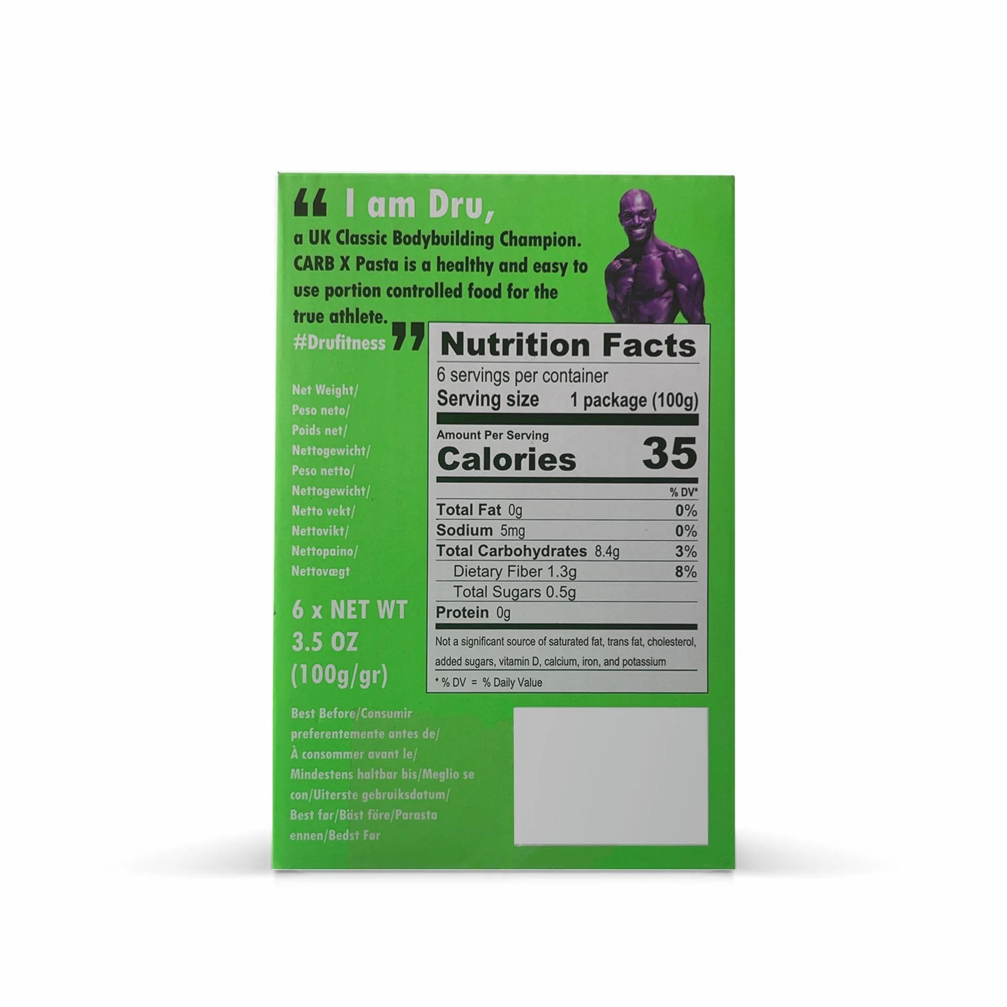 Macarrones Shirataki Pasta Konjac 600 g 6 Raciones Bajo en Calorías Sin Azúcar Keto Low Carb