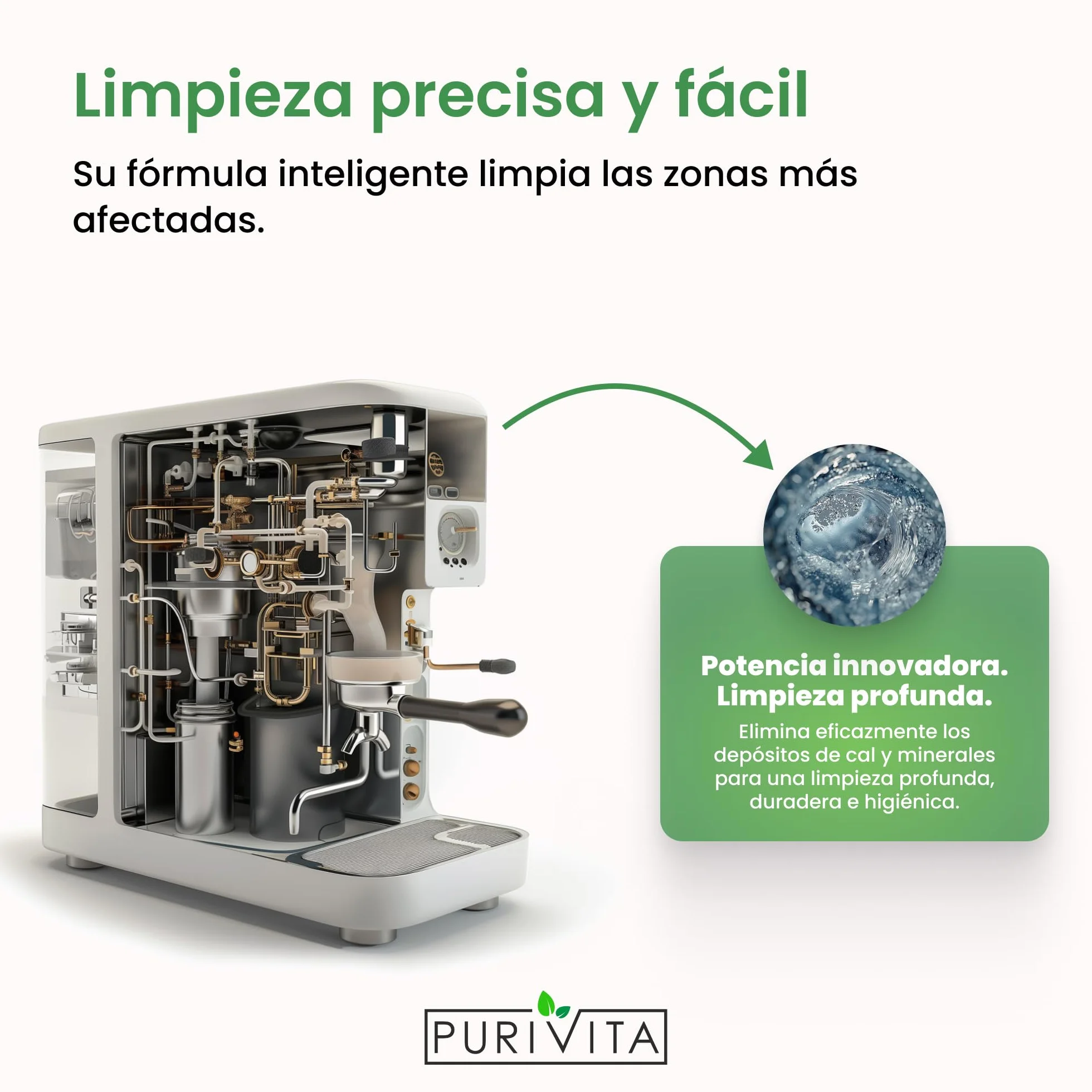 PURIVITA® Universal Descalcificador Máquinas de Café 500 ml Anticalcário Limpa Cafeteiras