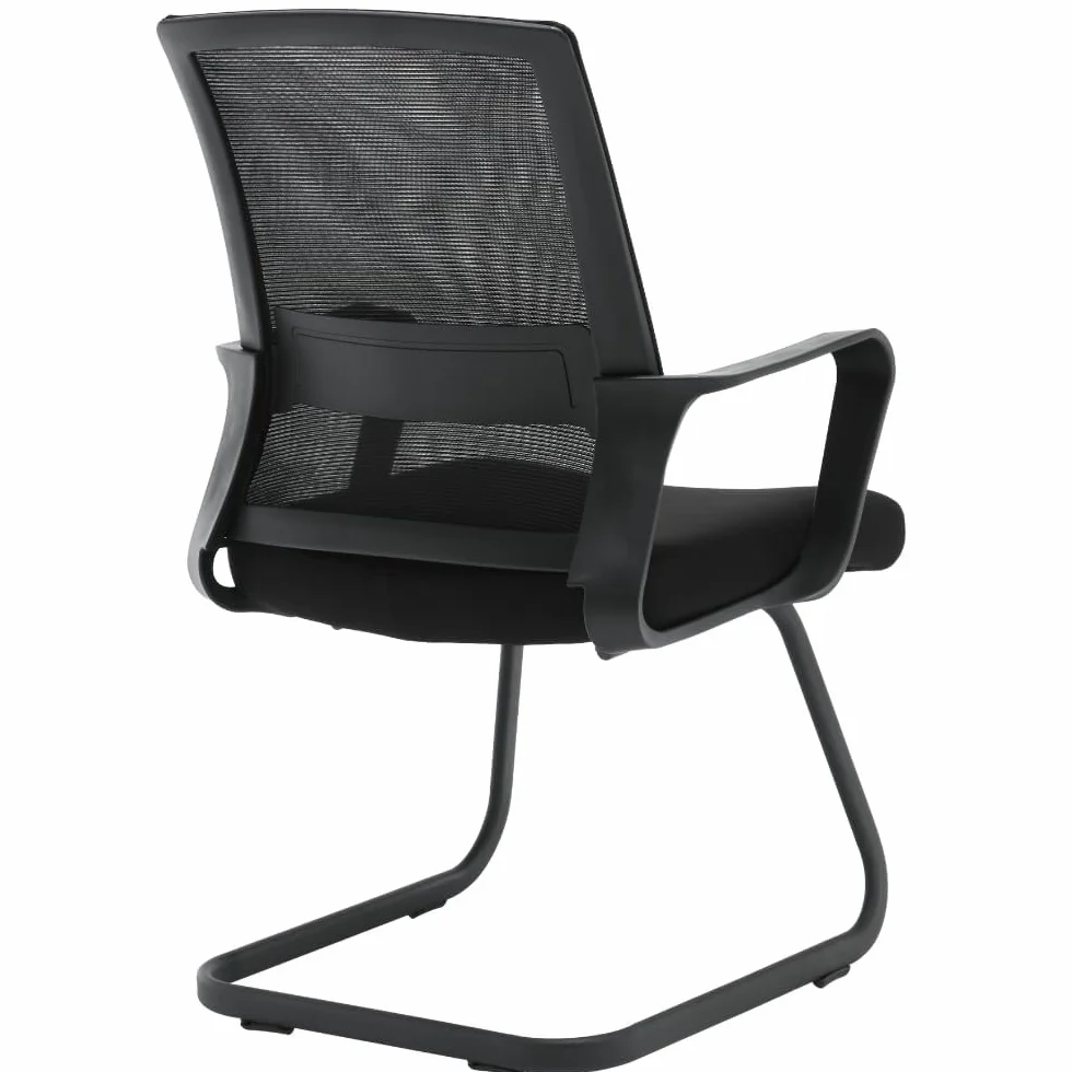 ZIK - Par de sillas para sala de espera, sillas con reposabrazos, cómodas y transpirables para acoger invitados y clientes, para salas de reuniones, sillas acolchadas sin ruedas, sillones para sala de