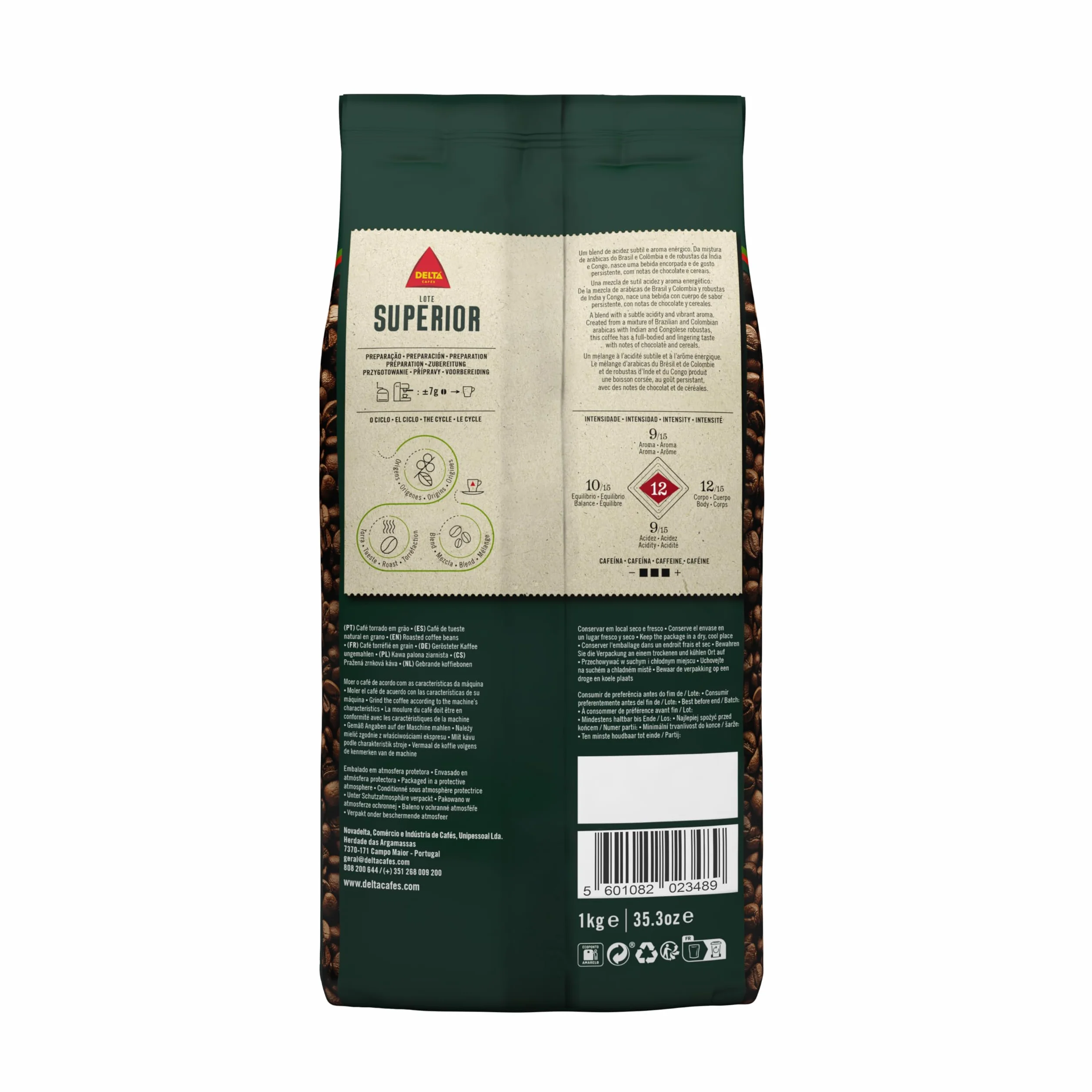 Delta Cafés Lote Superior Café en Grano 1 Kg