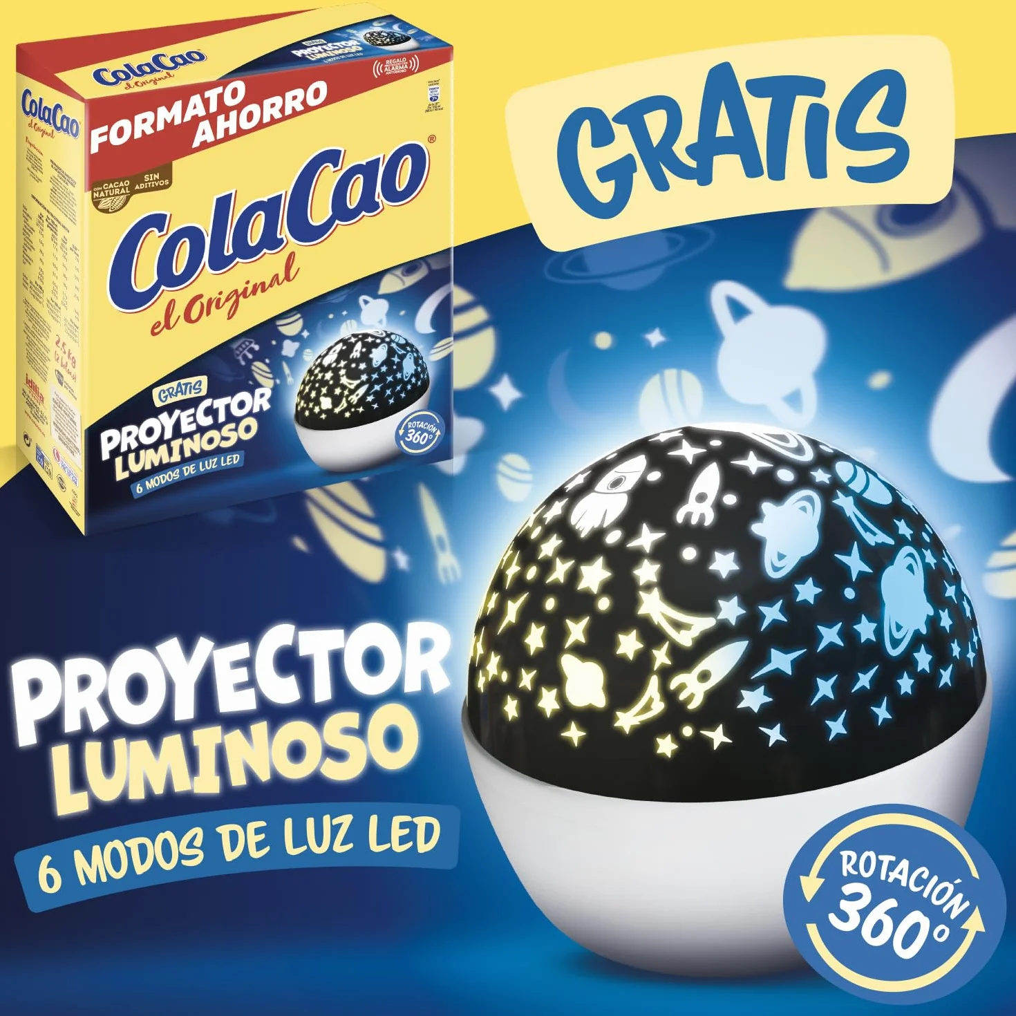 ColaCao Original Cacao Soluble Natural sin Aditivos 2,5kg Formato Ahorro