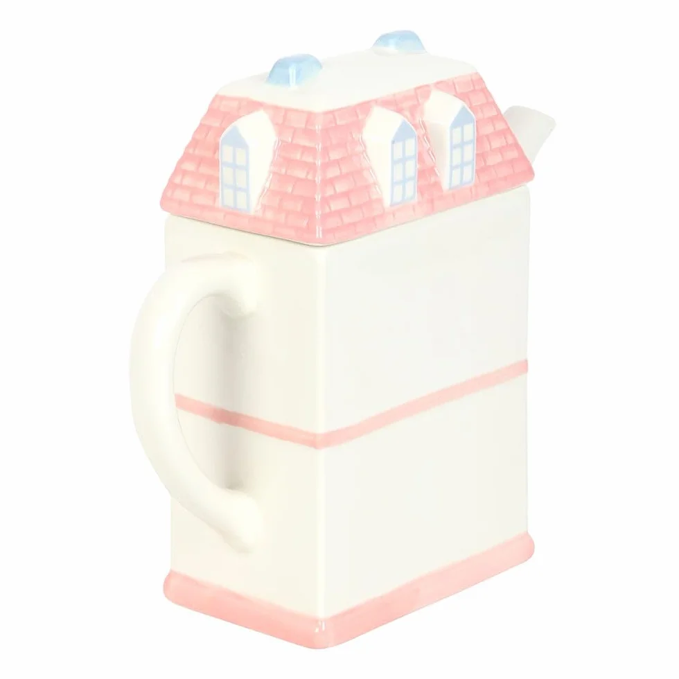 Pastel House Shaped Teapot