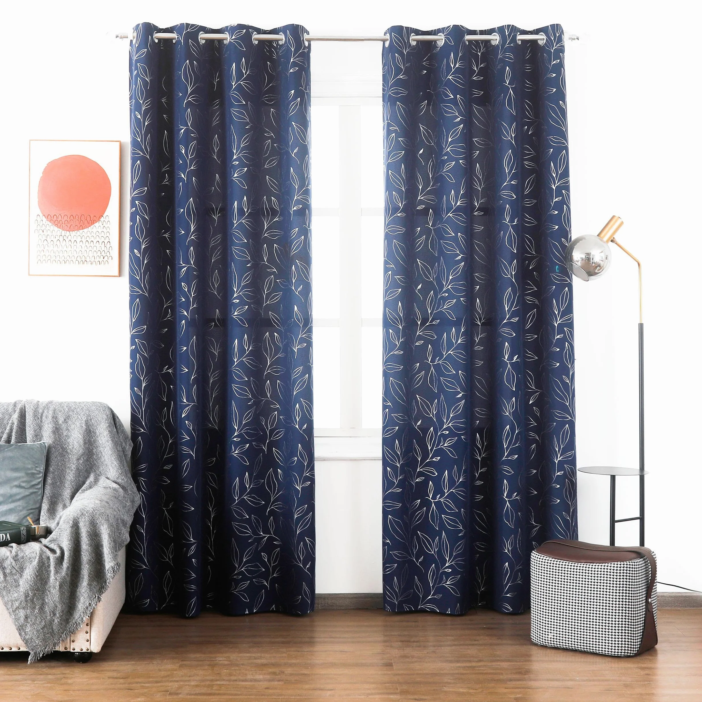 Cortina Salon Estampado 2 Paneles 140x260cm DALINA Textil