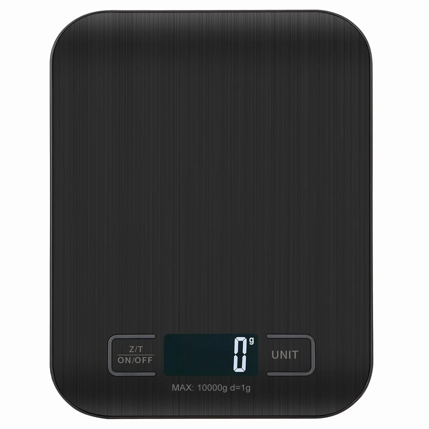 Báscula de Cocina Digital 10kg, Medición Precisa Hasta 1g, Pantalla LCD, Función de Tara (Negro)