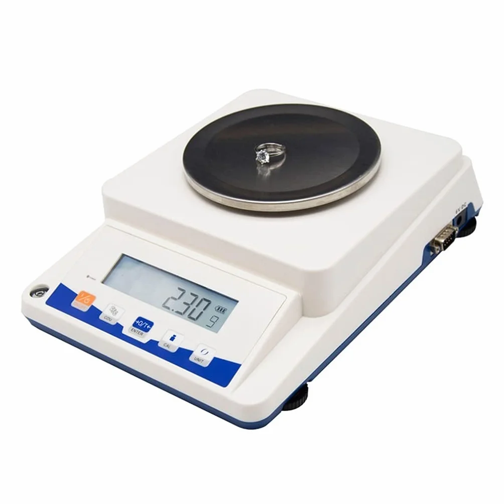 Balanza analítica Digital electrónica de Alta precisión para Laboratorio, con Adaptador, 310 g/0,01 g.,310g/0.01g