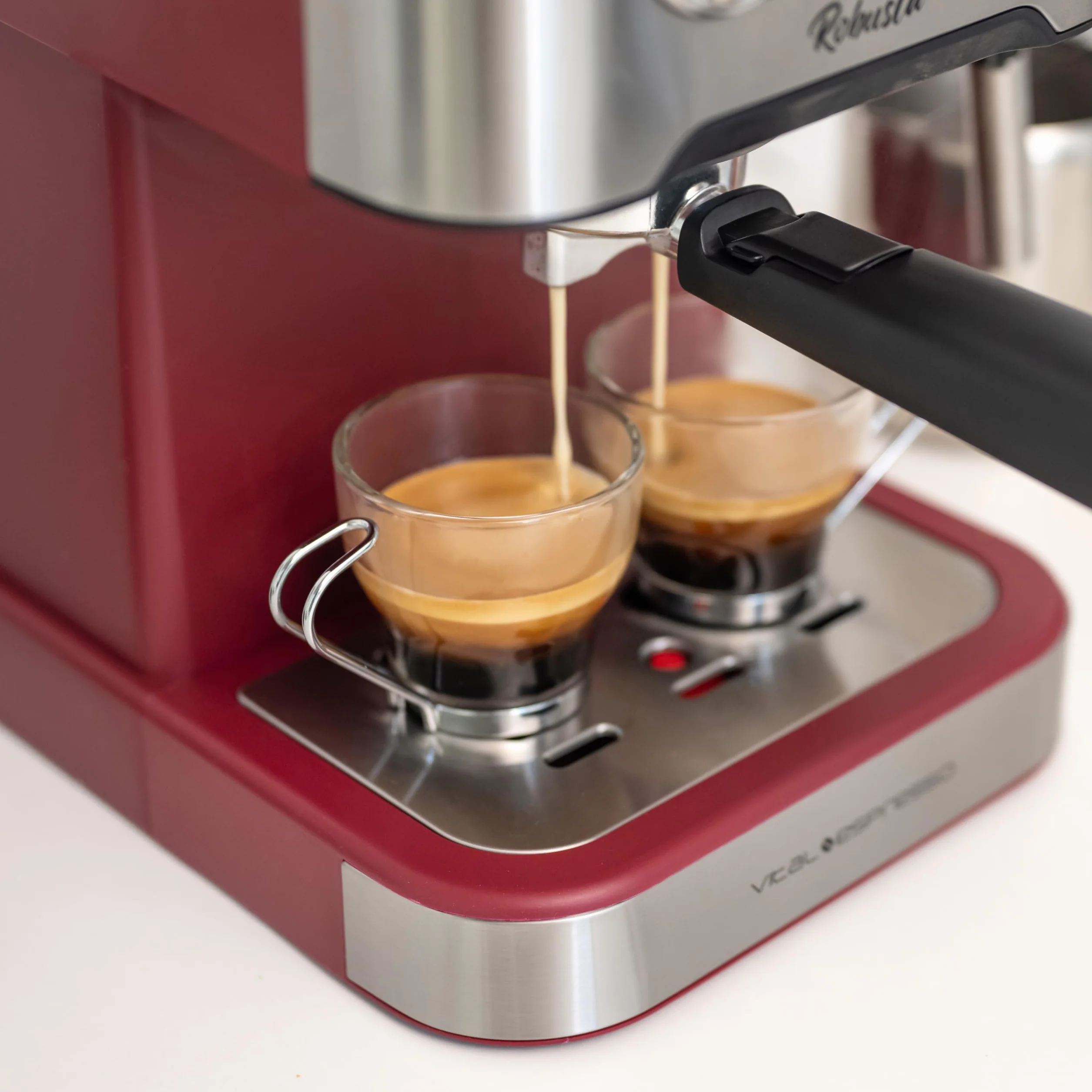 Cafetera Espresso 20 Bares Express Semiautomatica Cappuccino Latte Vaporizador Leche Thermoblock Calentamiento Rapido Portafiltros Molido Acero Inoxidable Frio Caliente Bandeja Goteo Calientatazas
