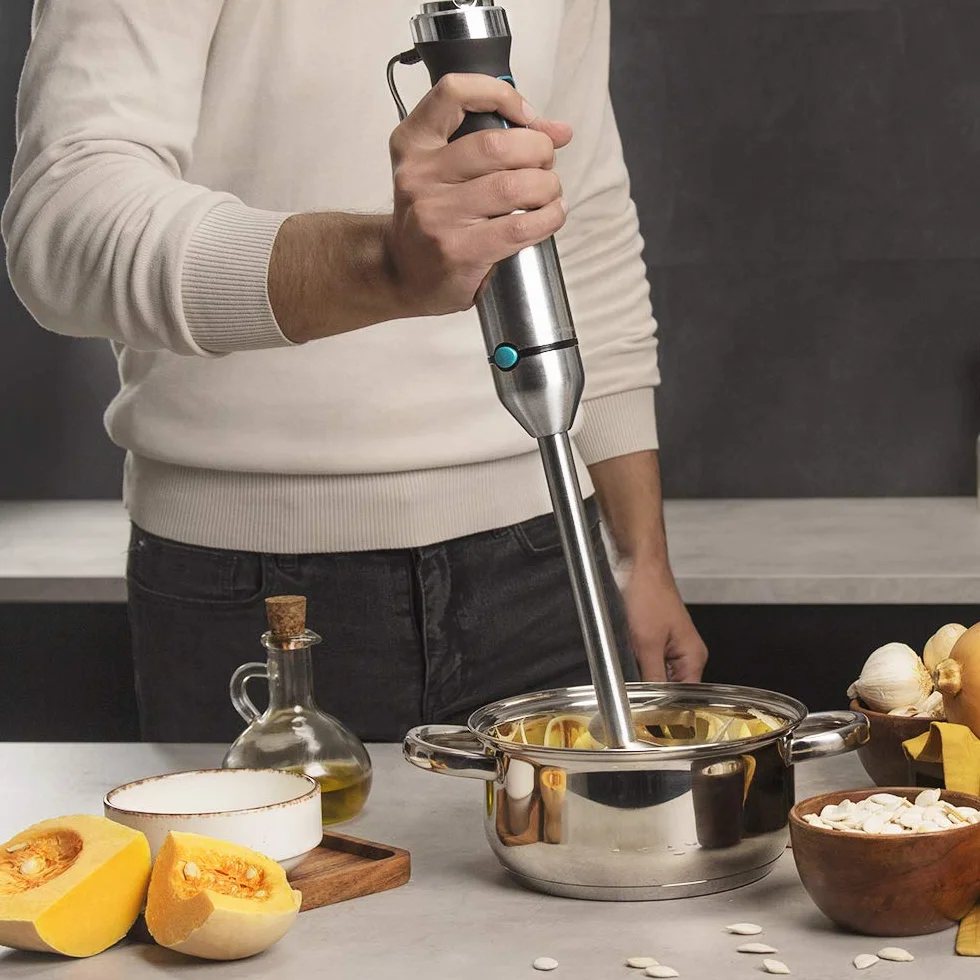 Cecotec Batidora de mano Power TitanBlack 1500 XL Cream&Crush 1500 W Cuchilla titanio
