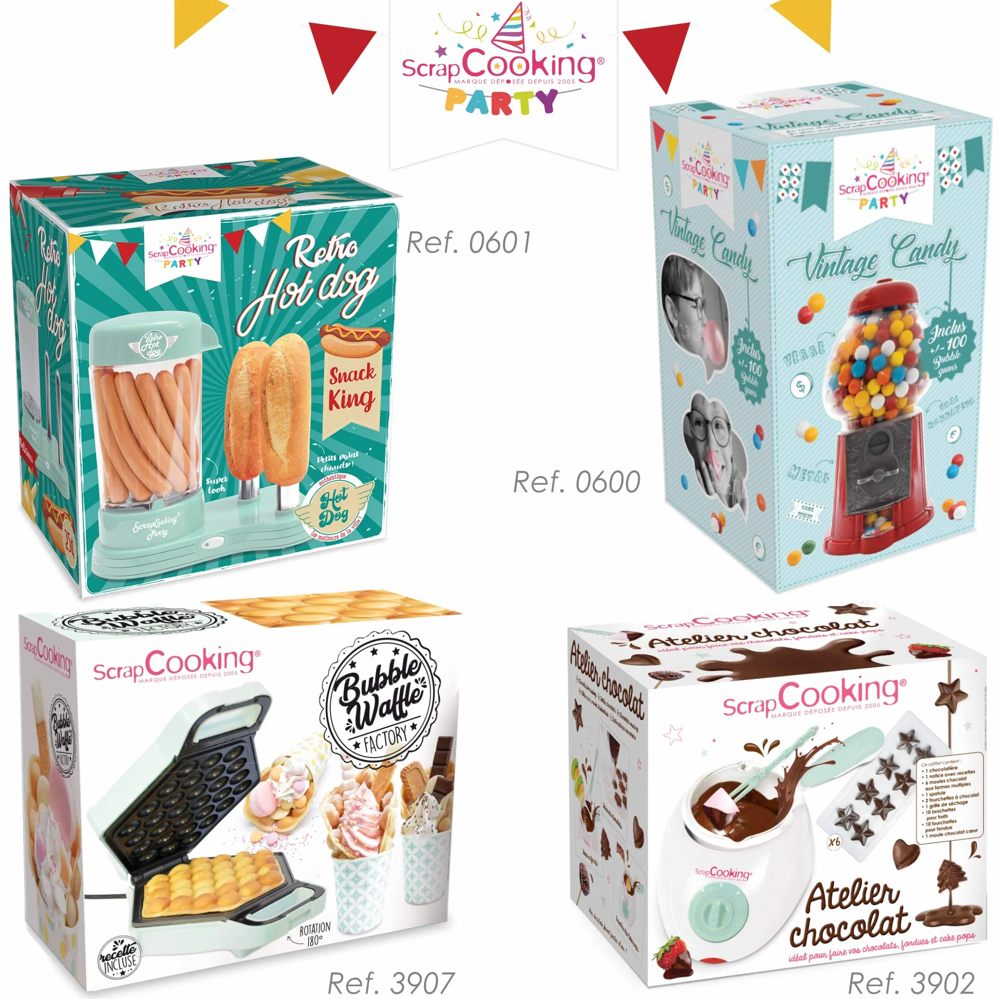 ScrapCooking - Máquina para Perritos Calientes - Máquina para Hacer Auténticos Hot Dogs U.S. - Capacidad para 12 Salchichas y 2 Panes - Estilo Retro Vintage para Fiestas, Barbacoas - Verde - 0601