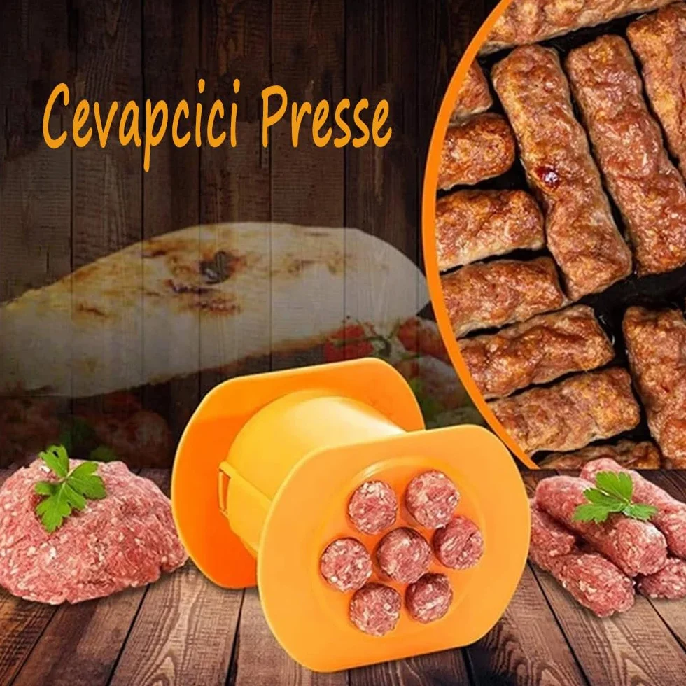 Cevapcici Presse, Cevapcici Maker, Croquetero, Extrusora Manual para Salchichas de Perro Caliente, Máquina de Perro Caliente, Exprimidor de palitos de Carne