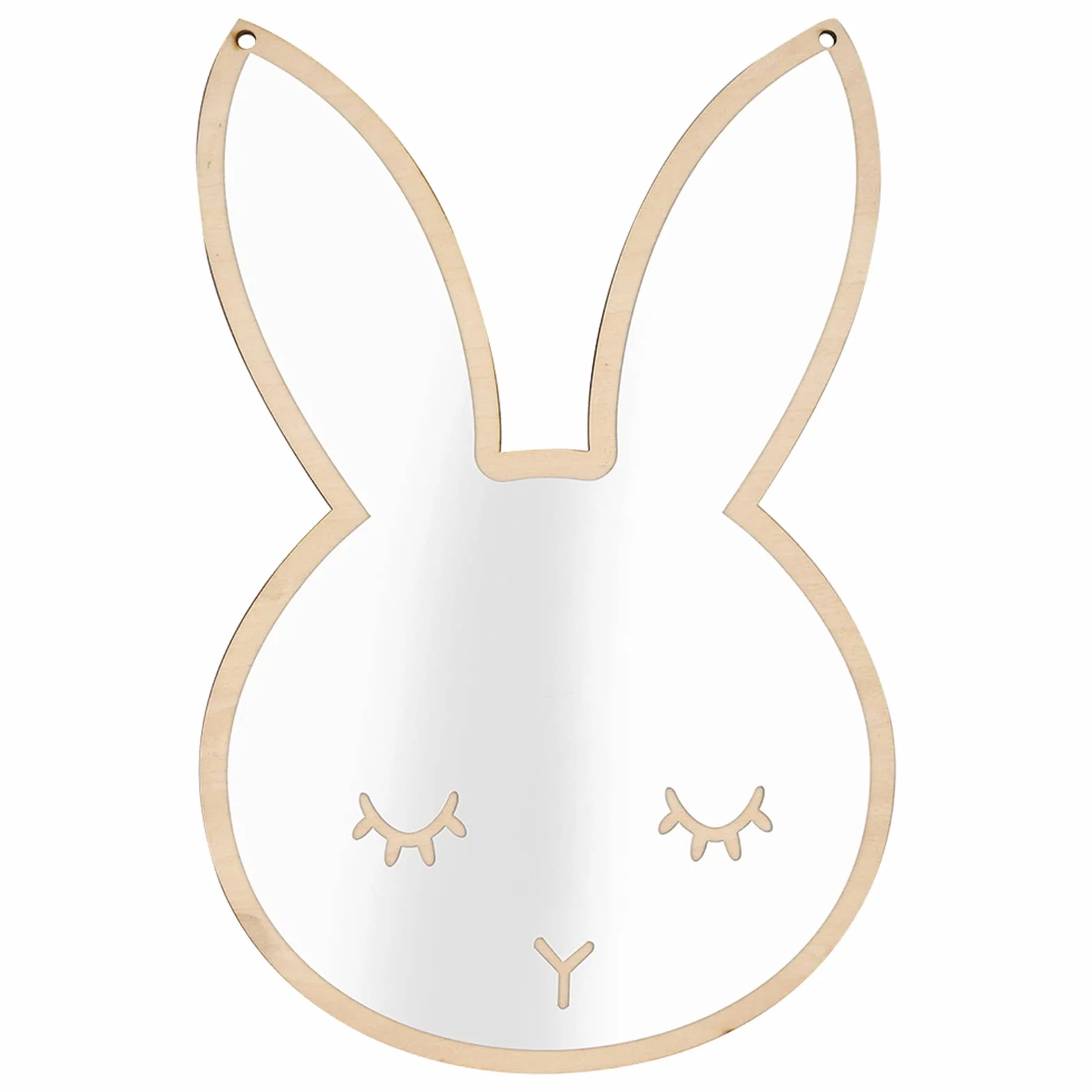 Espejo de Dormitorio para Niños, Espejo de Decoración de Estilo Nórdico para Habitación de Niños, Espejo de Pared con Forma de Nube de Conejito, Espejo, Dormit (Conejo)