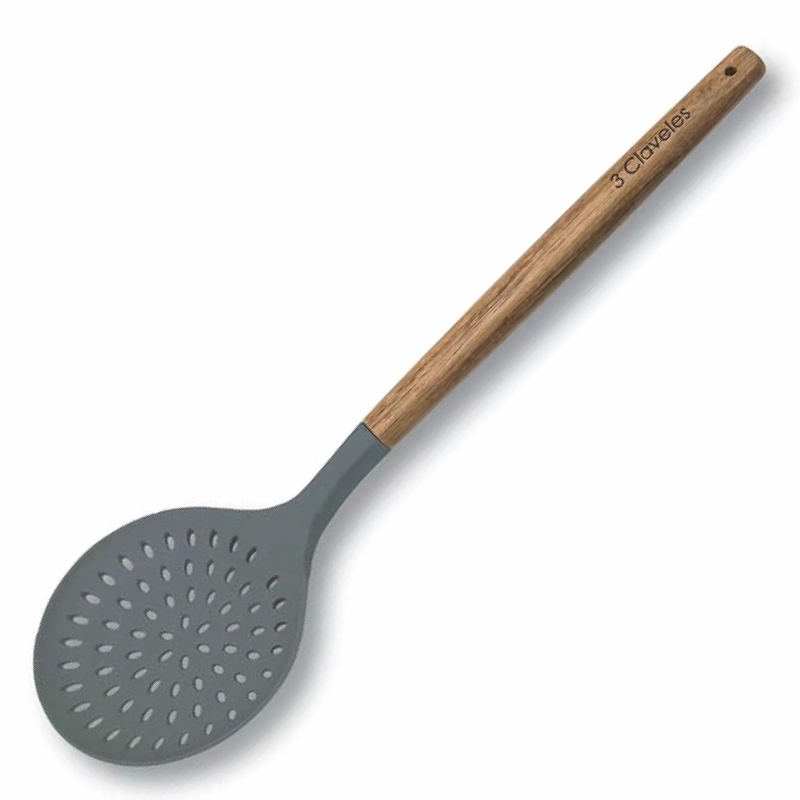 Espumadera de Madera de Haya y Silicona 33 cm BPA Free - 3 Claveles