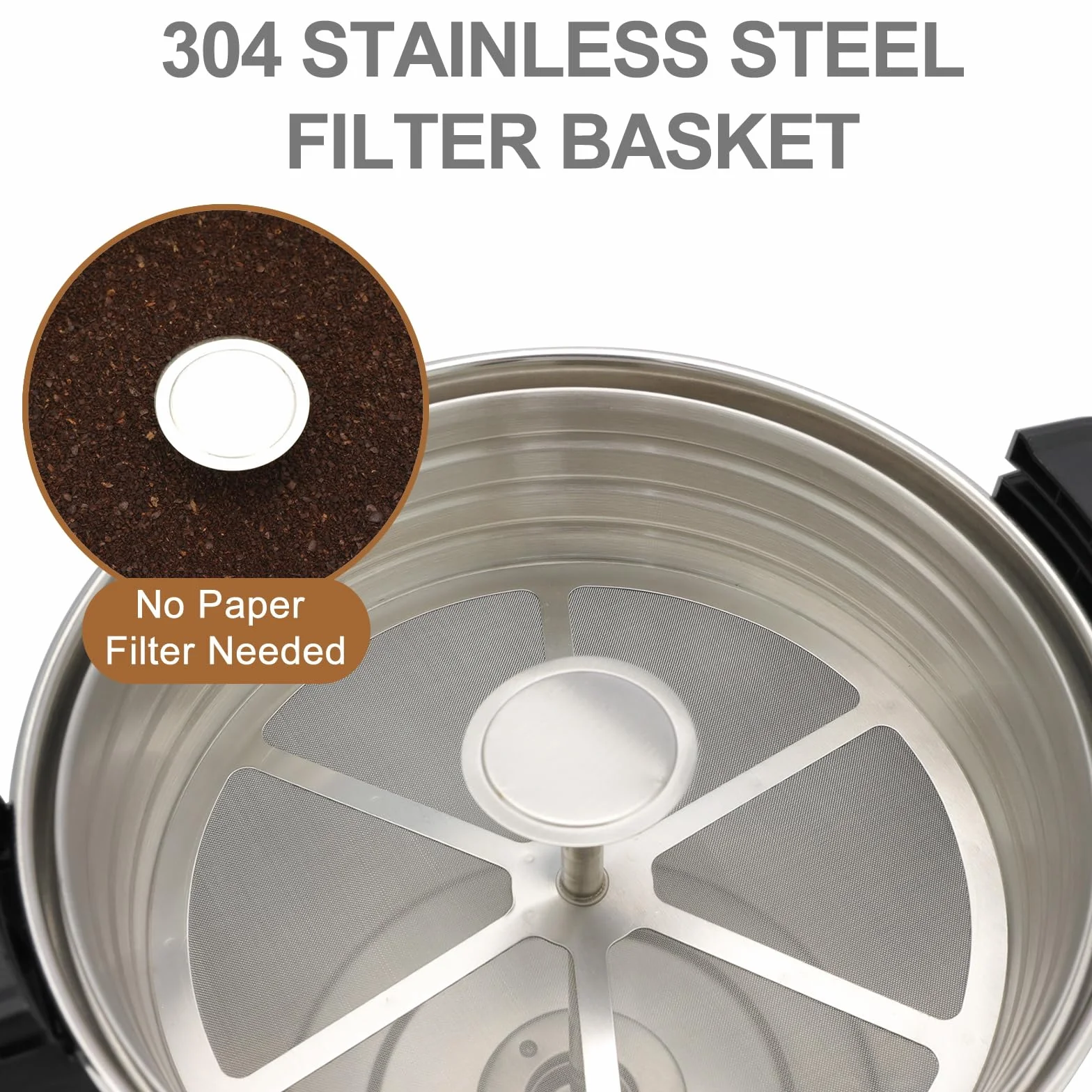 Valgus Cafetera Percoladora 55 Tazas 8L Acero Inoxidable Doble Pared Comercial
