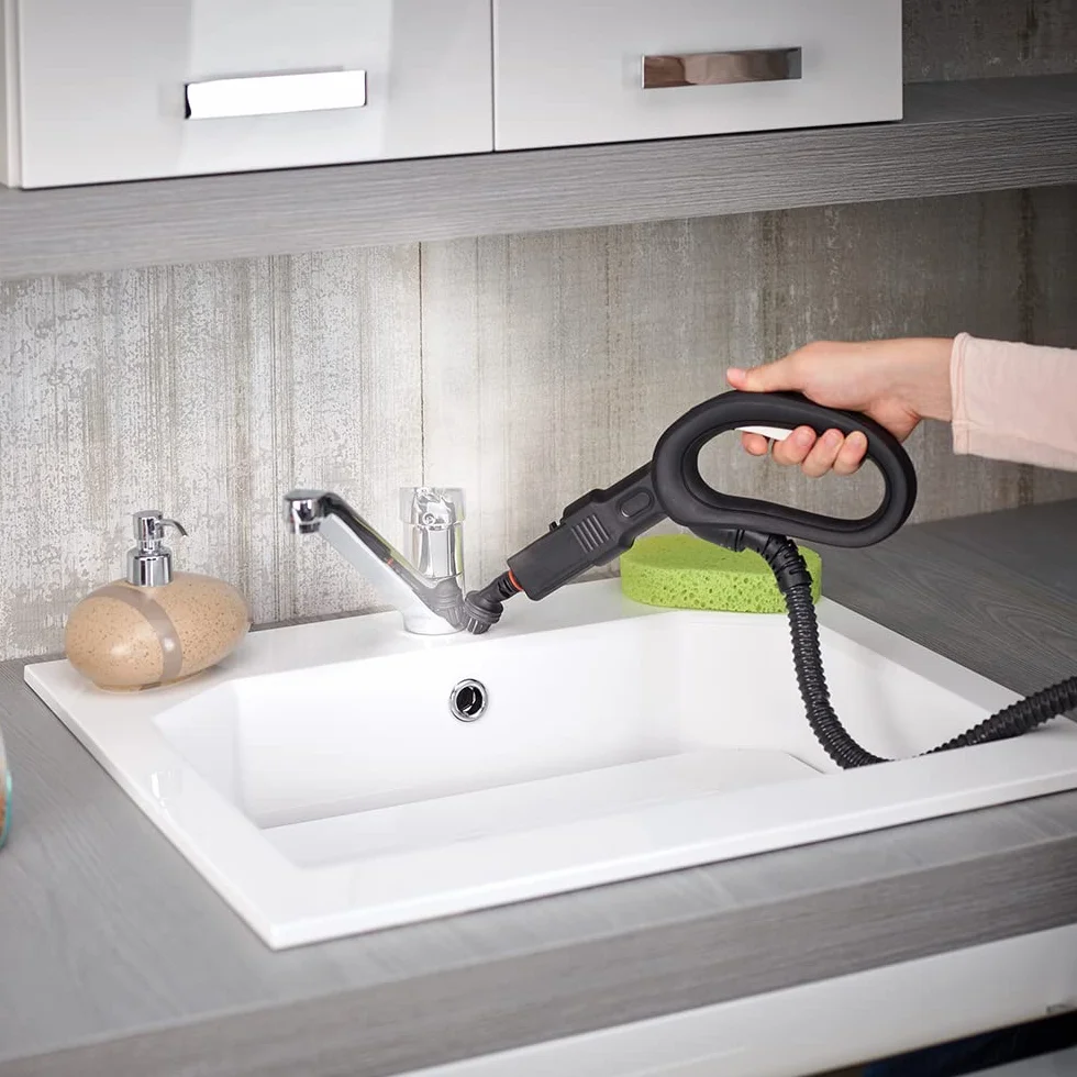 Polti Vaporetto Smart 100 T Steam Cleaner, 4 Bar High Pressure Boiler, 1500 W, 8 Akcesoriów, Biały Turkusowy