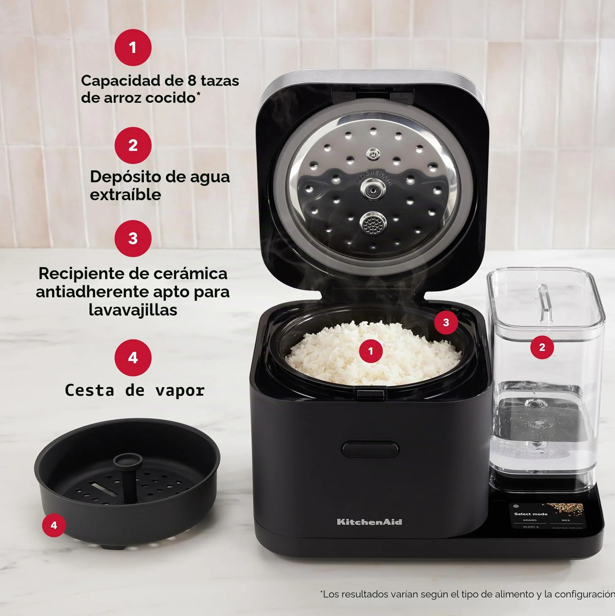 KitchenAid® Olla de grano y arroz, KGC3155BM