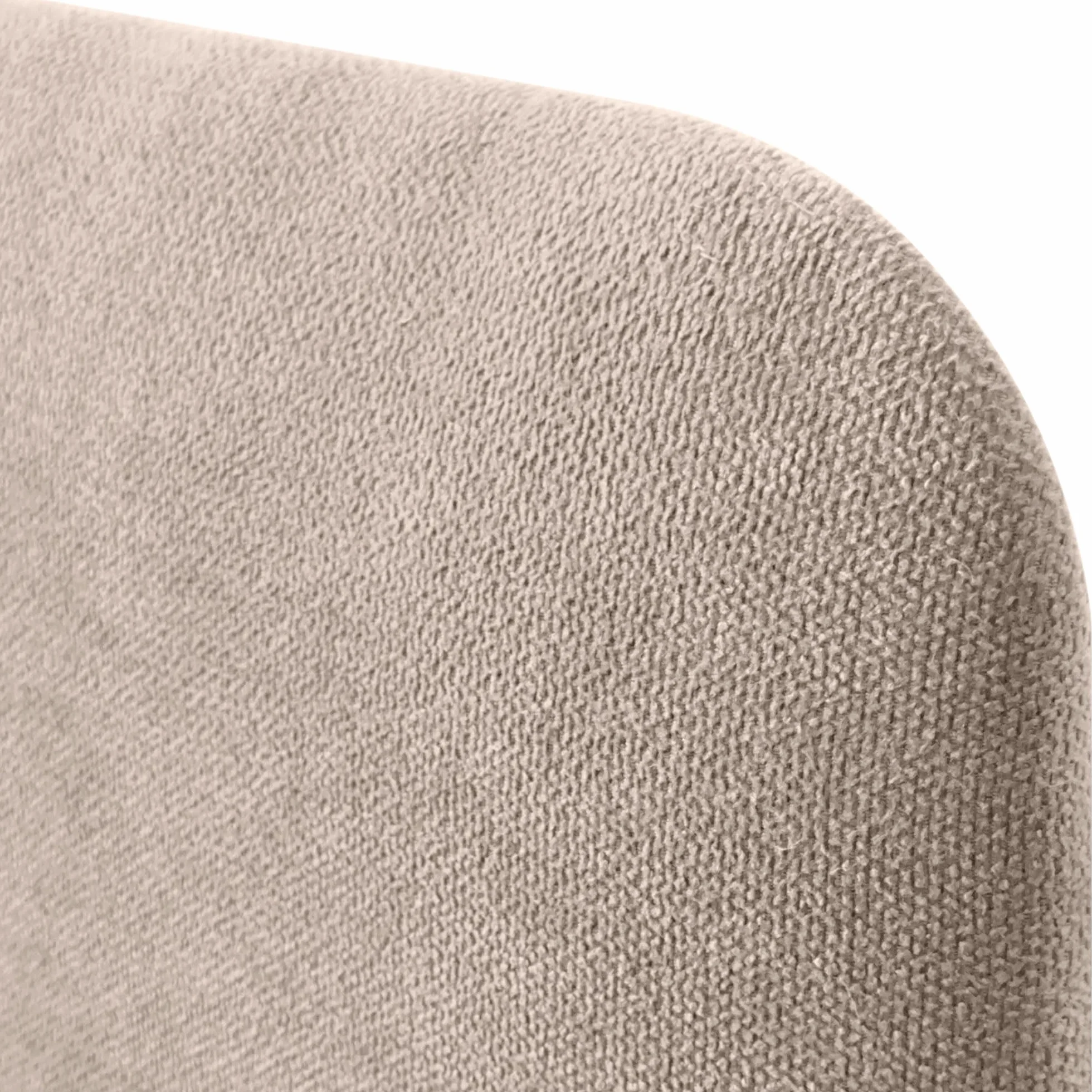 DHOME Cabecero Tapizado Liso Redondeado Tela Aqualine para Pared Acústicos Cabeceros Absorbentes Cabezal Cama Dormitorio (Beige, 150cm)