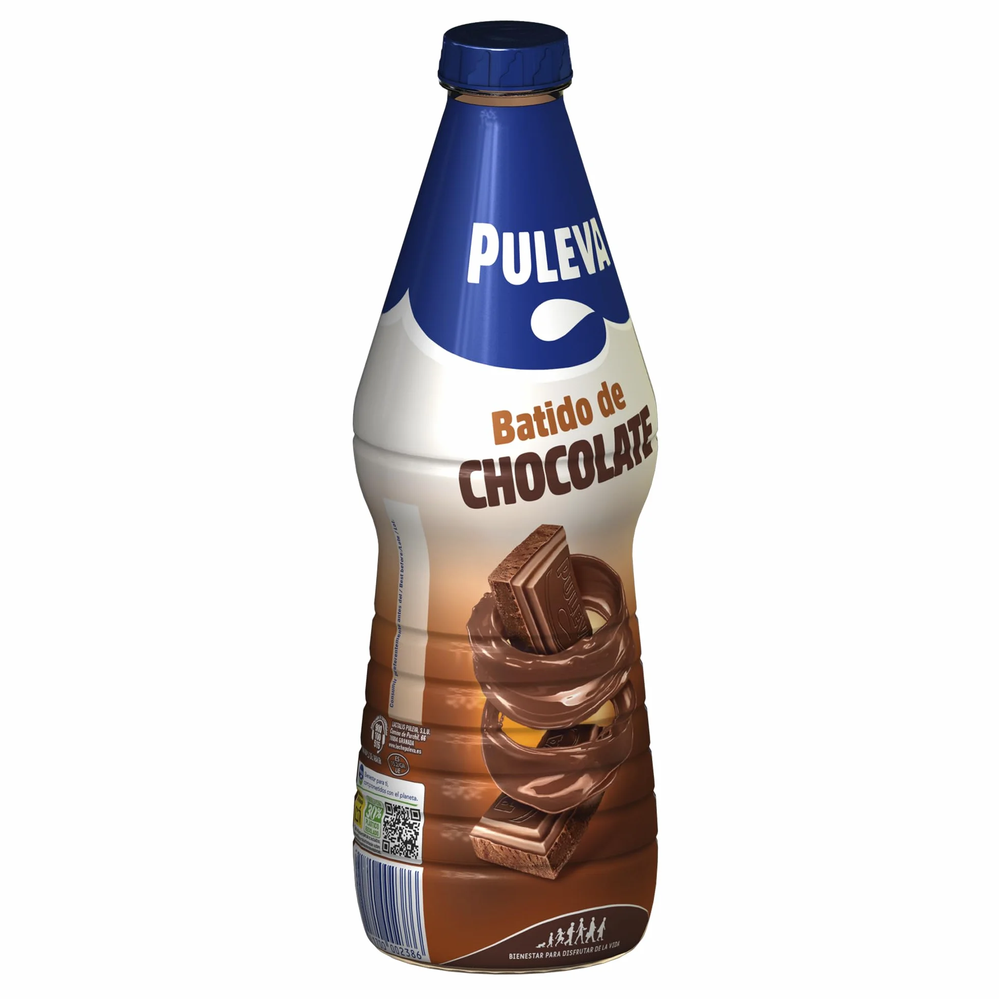 Puleva Batido de Cacao, Rico en Calcio, Proteínas y Vitamina D, Sin Gluten, Bebida Láctea 1 L