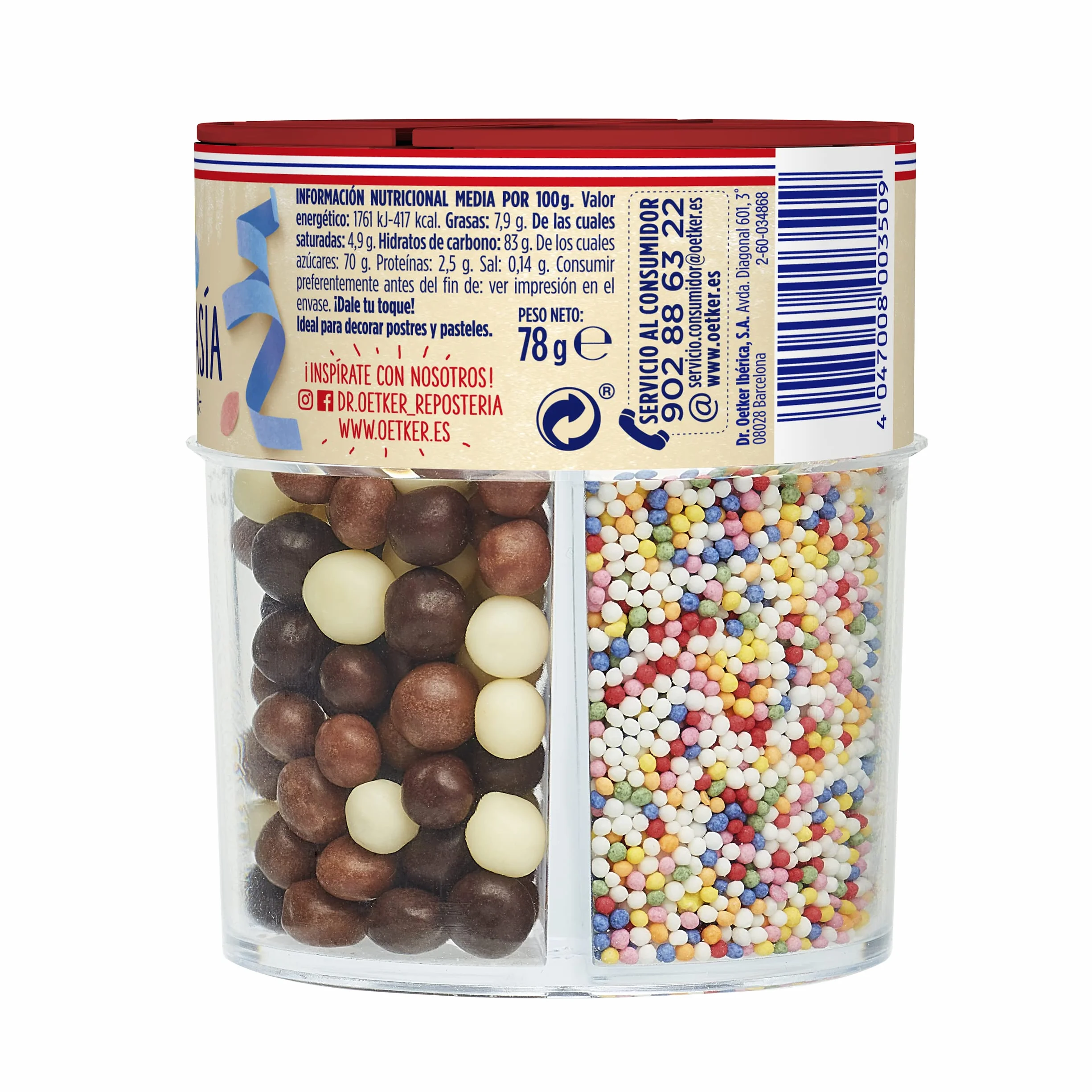 Dr. Oetker Decomagia Fantasia Grageas De Colores 78g