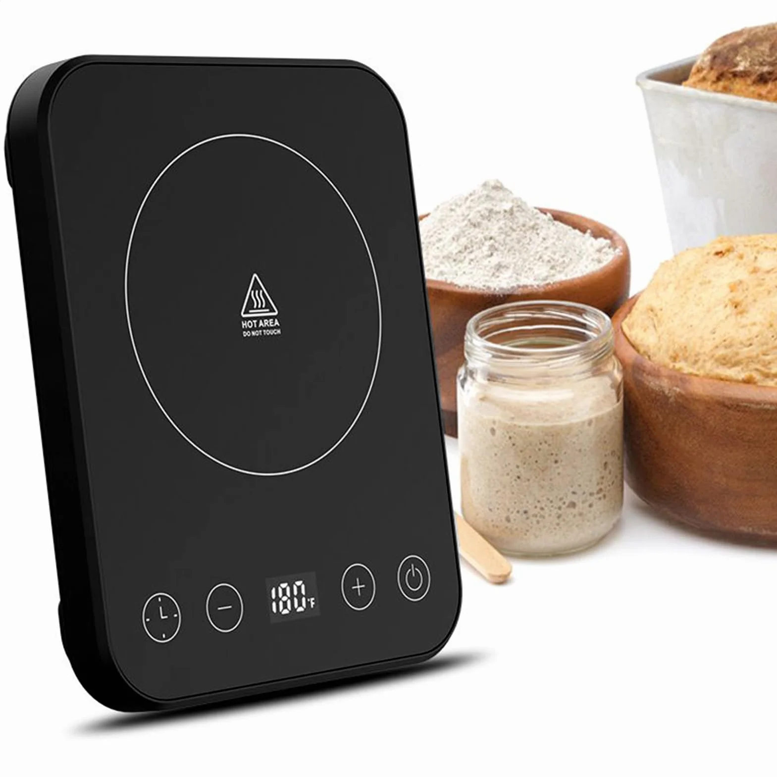 Calentador de | Herramienta de Fermentación con Temporizador | Alfombrilla de Fermentación con Temperatura Controlada y Temporizador para Pan, Queso, Café, Cocina y Casa