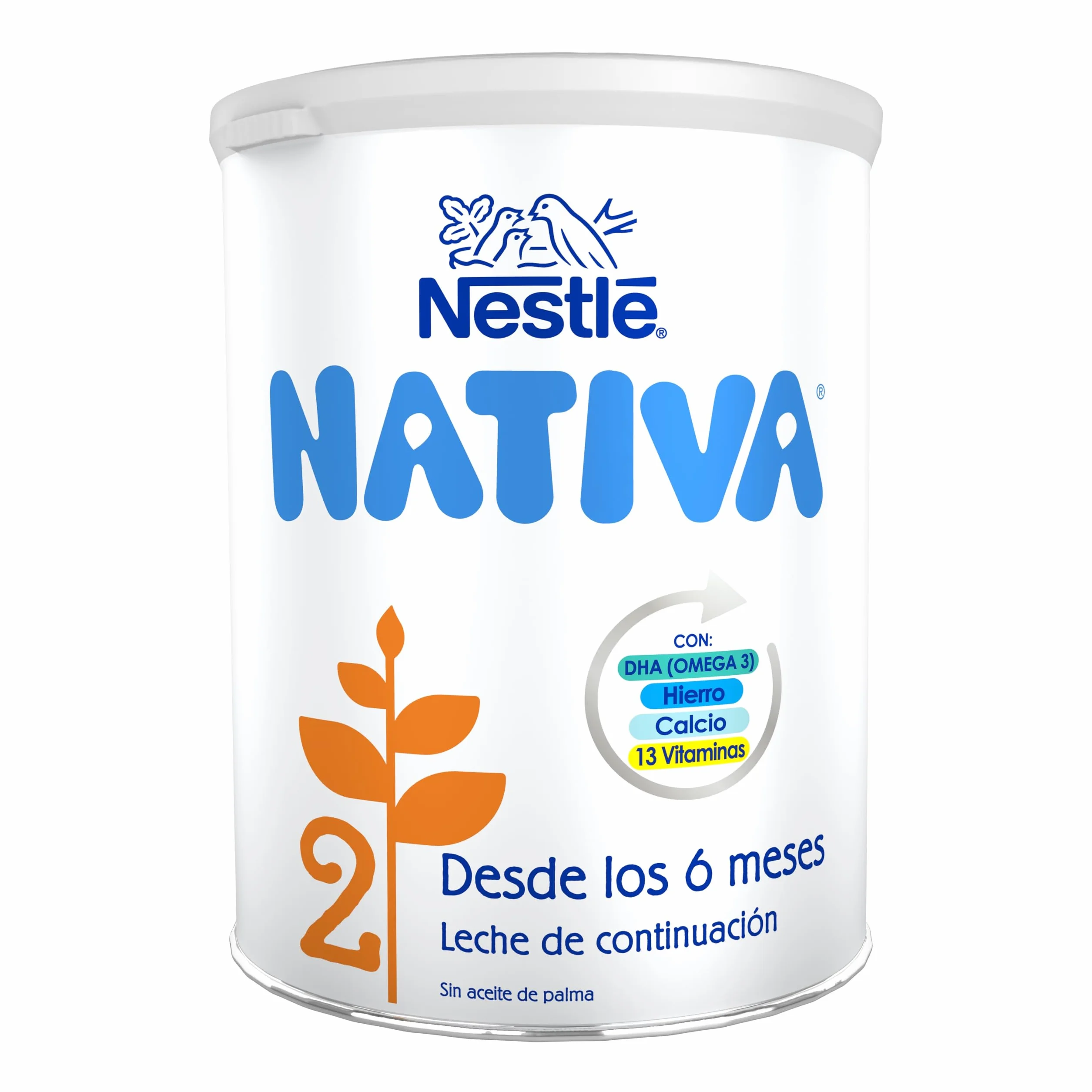 Nestlé NATIVA 2 Leche de Continuación en polvo para bebés 800g