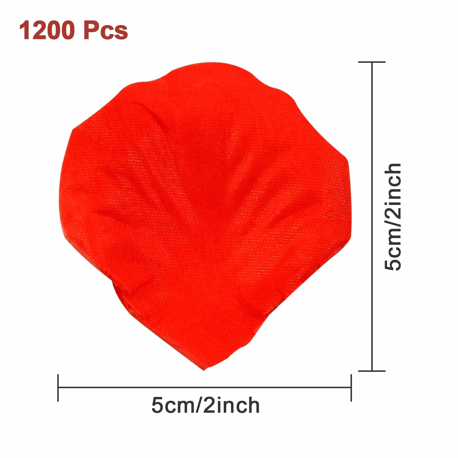 Pétalos de Rosa Artificiales 1200 Piezas Rojo para Bodas Decoración