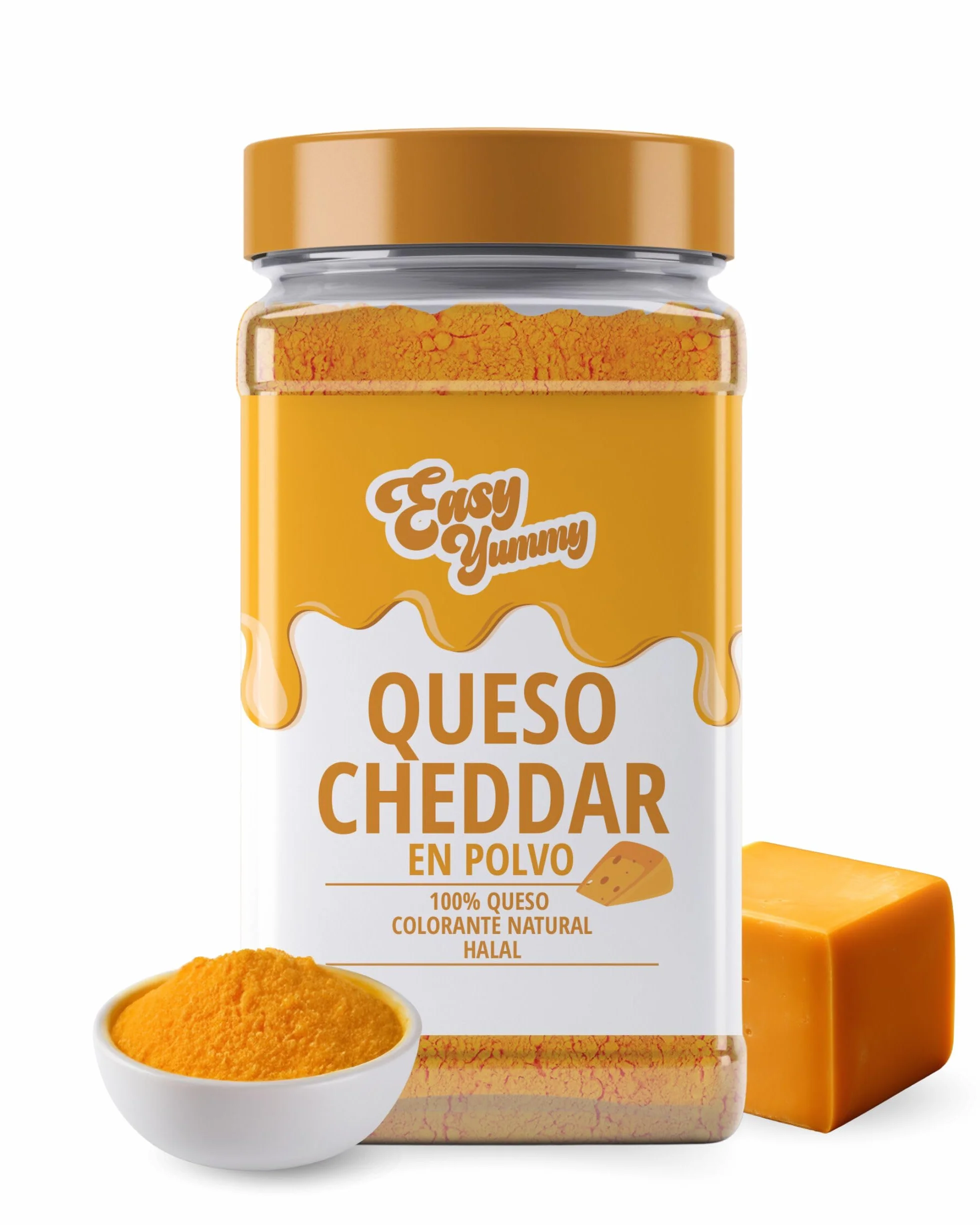 Polvo de Queso Cheddar 300g – Sabor de Queso Instantáneo, Siempre Listo, Sin Frigorífico, Elaborado en Europa con Queso Real