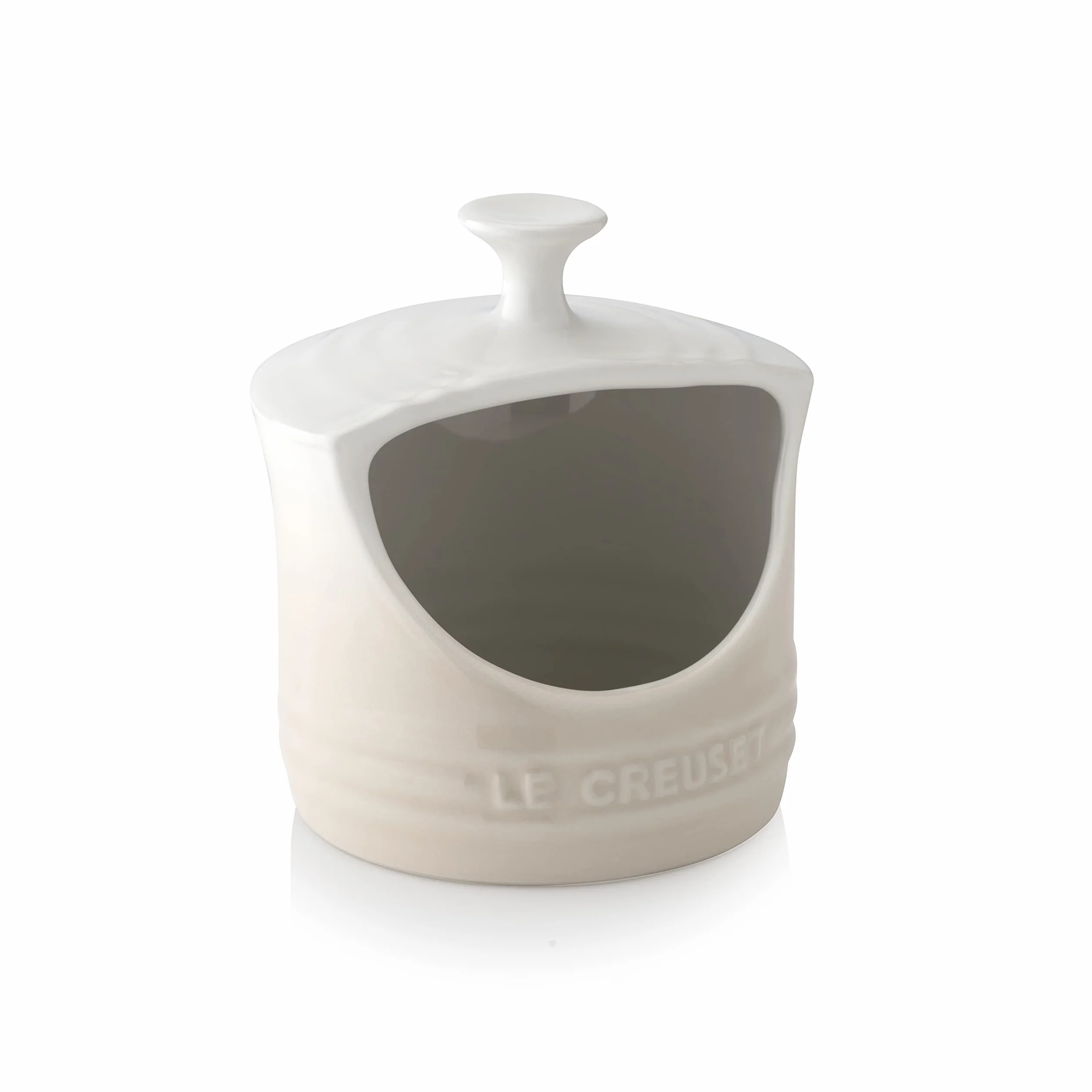 LE CREUSET Salero de cerámica de gres, Beige Merengue