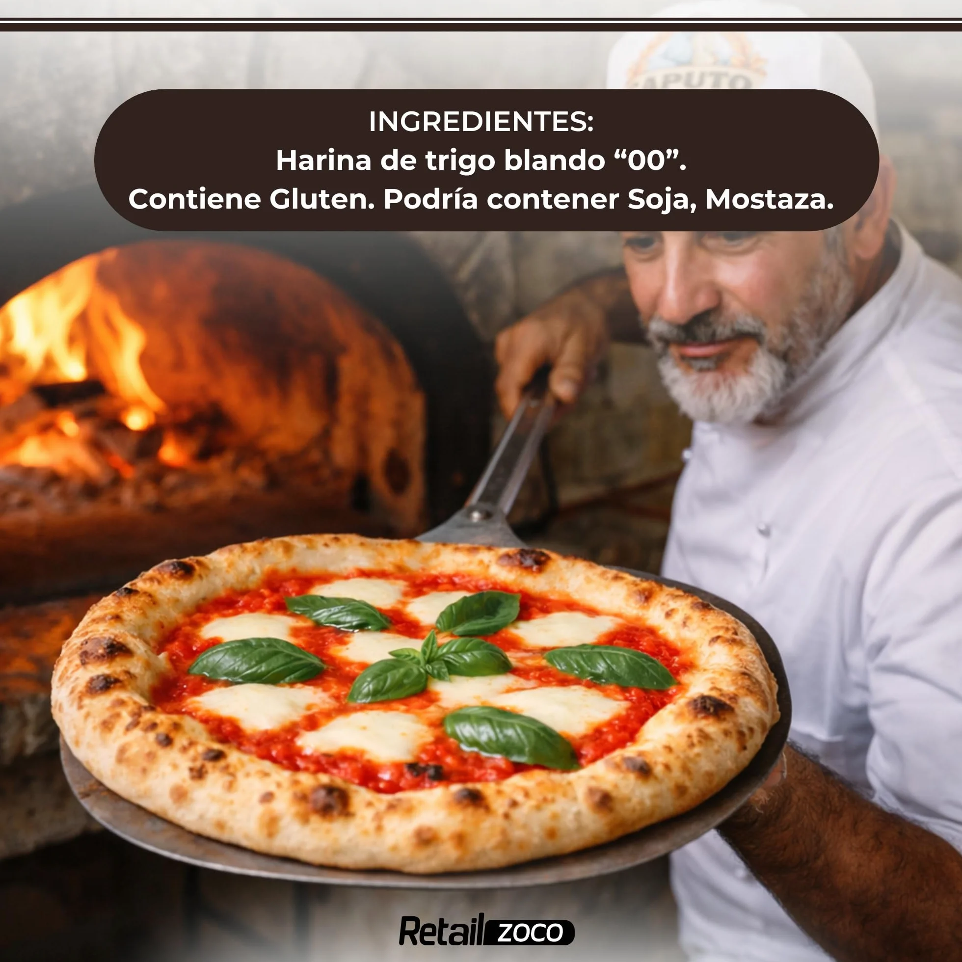 Harina Caputo Pizzeria Tipo 00 3x1 kg para pizza napolitana