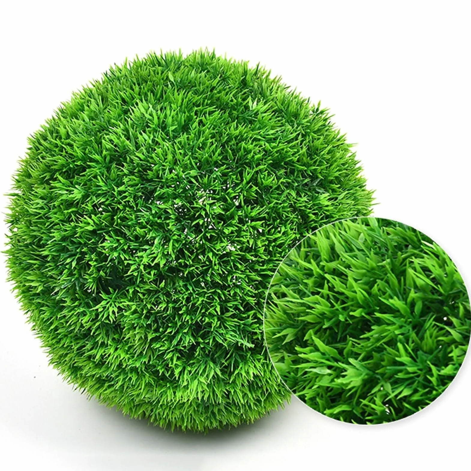Bola De Hierba De Aguja De Pino Bolas De Césped Artificial Bola De Topiario De Boj Artificial, Bolas De Topiario Artificiales De Plantas Artificiales, Bola De Plantas Realistas Redondas ( Size : 18cm