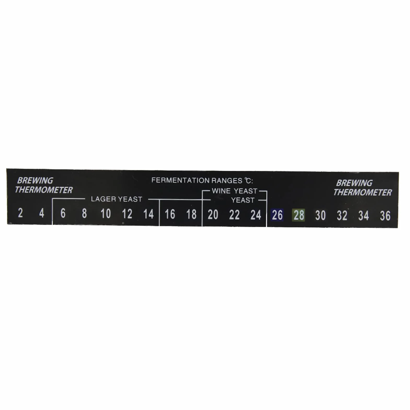 Tiras de Temperatura, 5 Piezas Stick On Termómetro Tira Adhesiva LCD Termómetro Etiqueta Pantalla Digital de Temperatura para Fermentar Cerveza Vino Cerveza Kombucha
