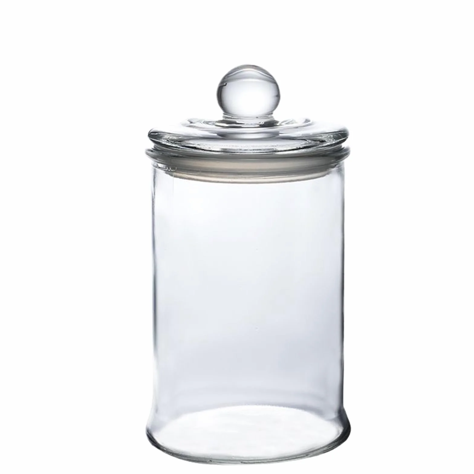Tarro de almacenamiento para cocina, Frasco de vidrio transparente con tapa for dulces, galletas, frutos secos, té, varios tamaños, 1 Uds(750ml)