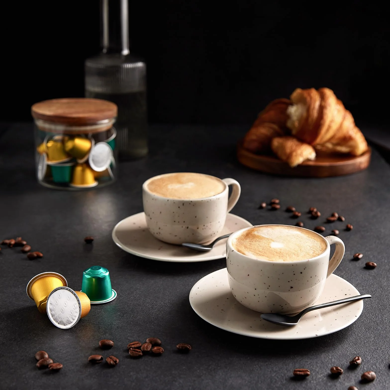 Cápsulas de Aluminio de Café Sabor Caramelo Compatibles con Nespresso, 20 Unidades, Certificadas por Rainforest Alliance