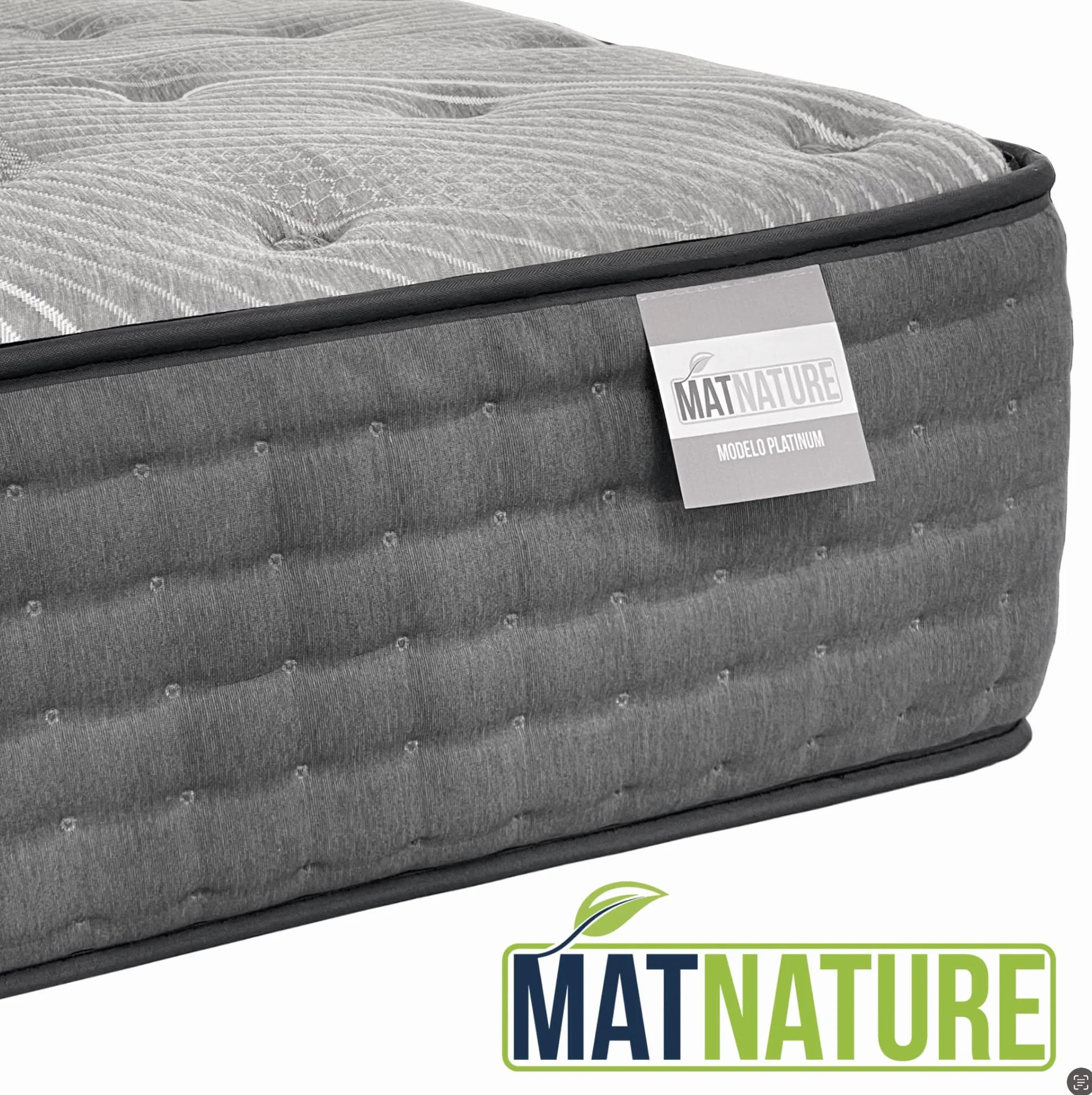 Matnature | Platinum | Colchón Gran Confort Pro Múltiple Descanso | Muelles Ensacados y Viscoelástica | Altura 30 cm | Transpirable, Antideslizante y Antiácaros (150 x 190 cm)