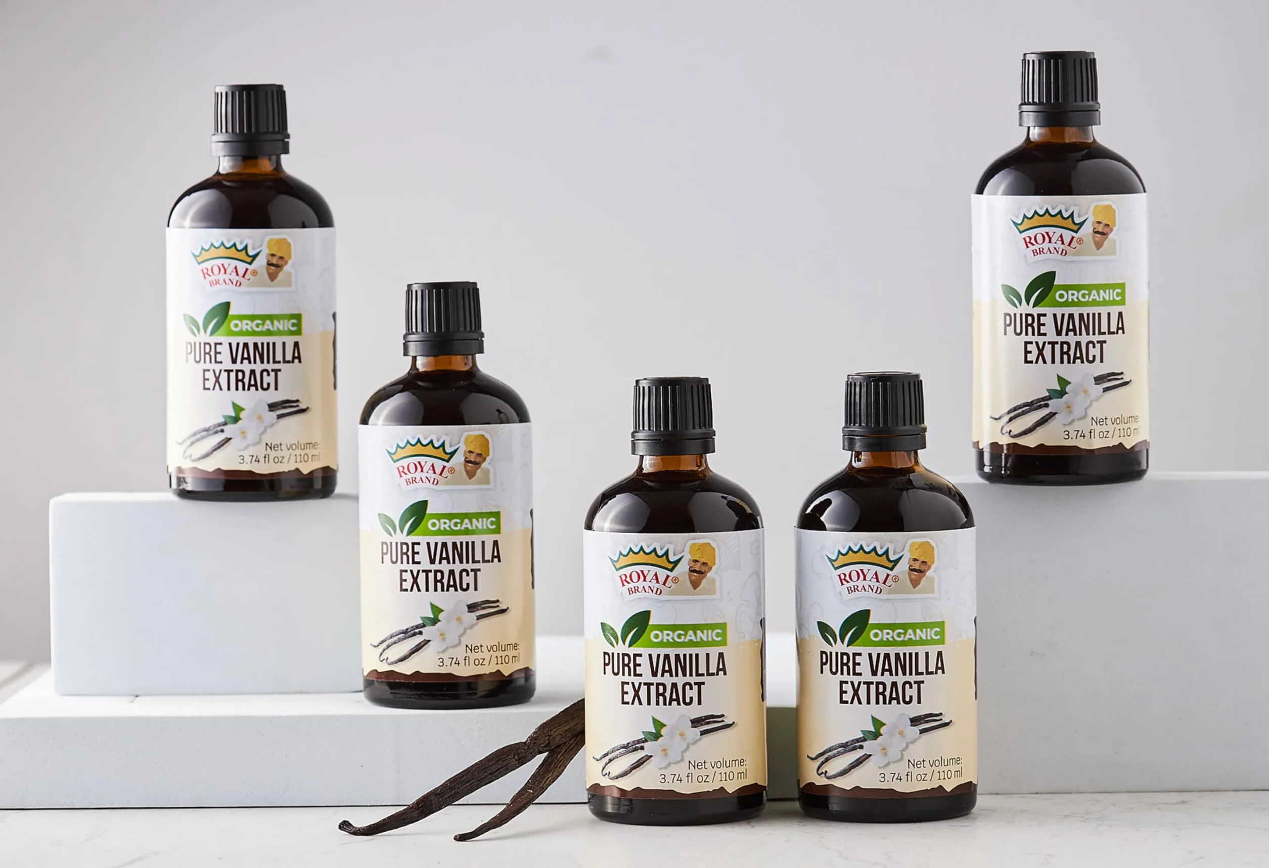 Extracto de vainilla ecológico 110ml botella de vidrio sin aditivos