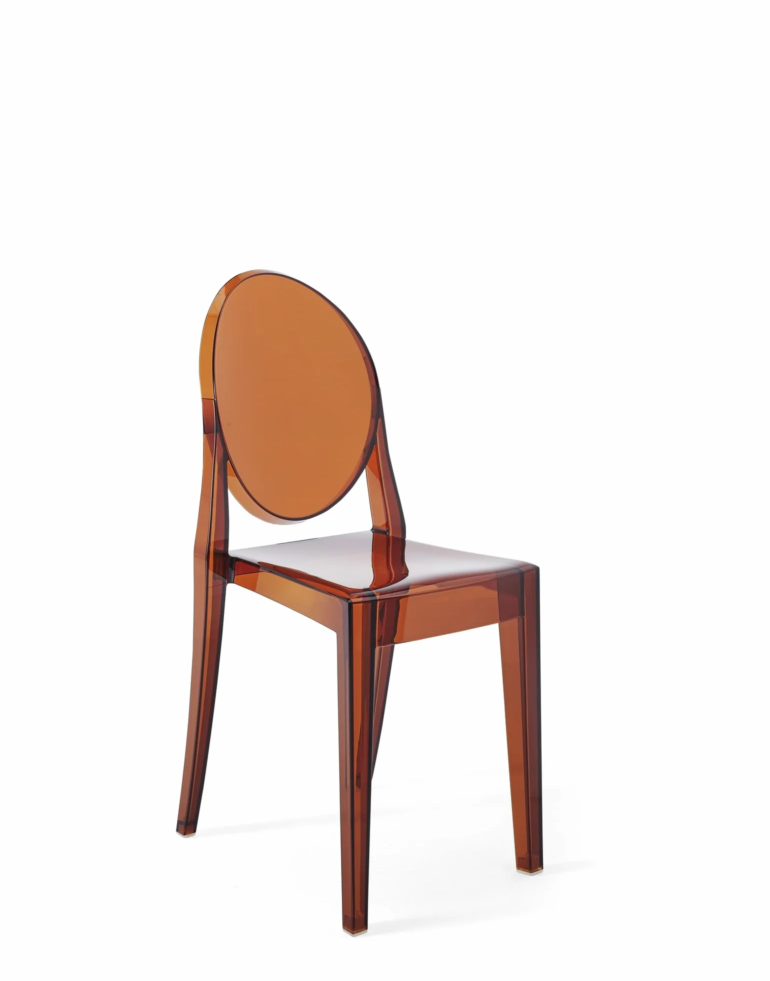 Kartell Victoria Ghost, Juego de 2 sillas, Ámbar