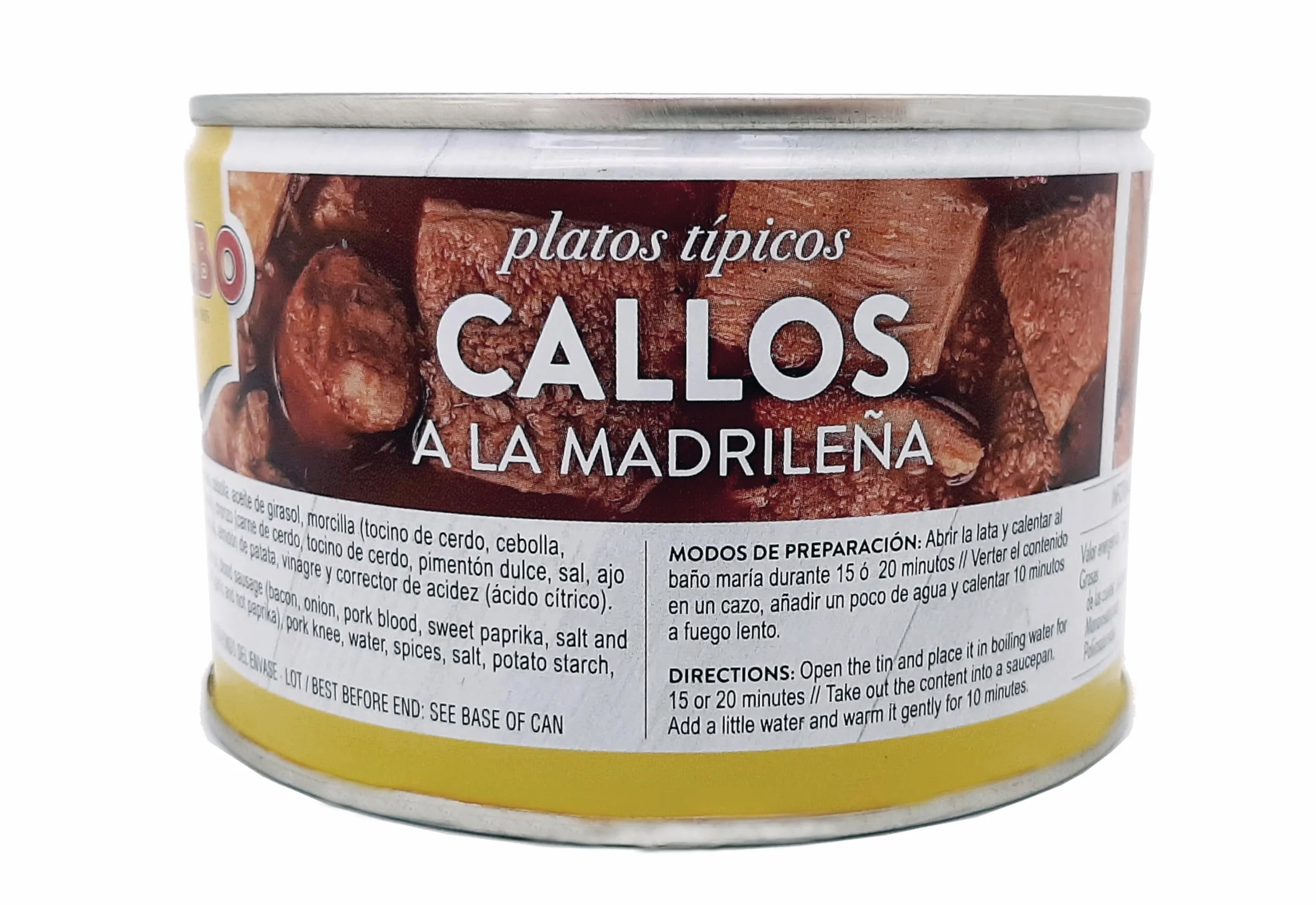 Albo Conserva de Callos a la Madrileña, Sin Gluten, Lata 425 g