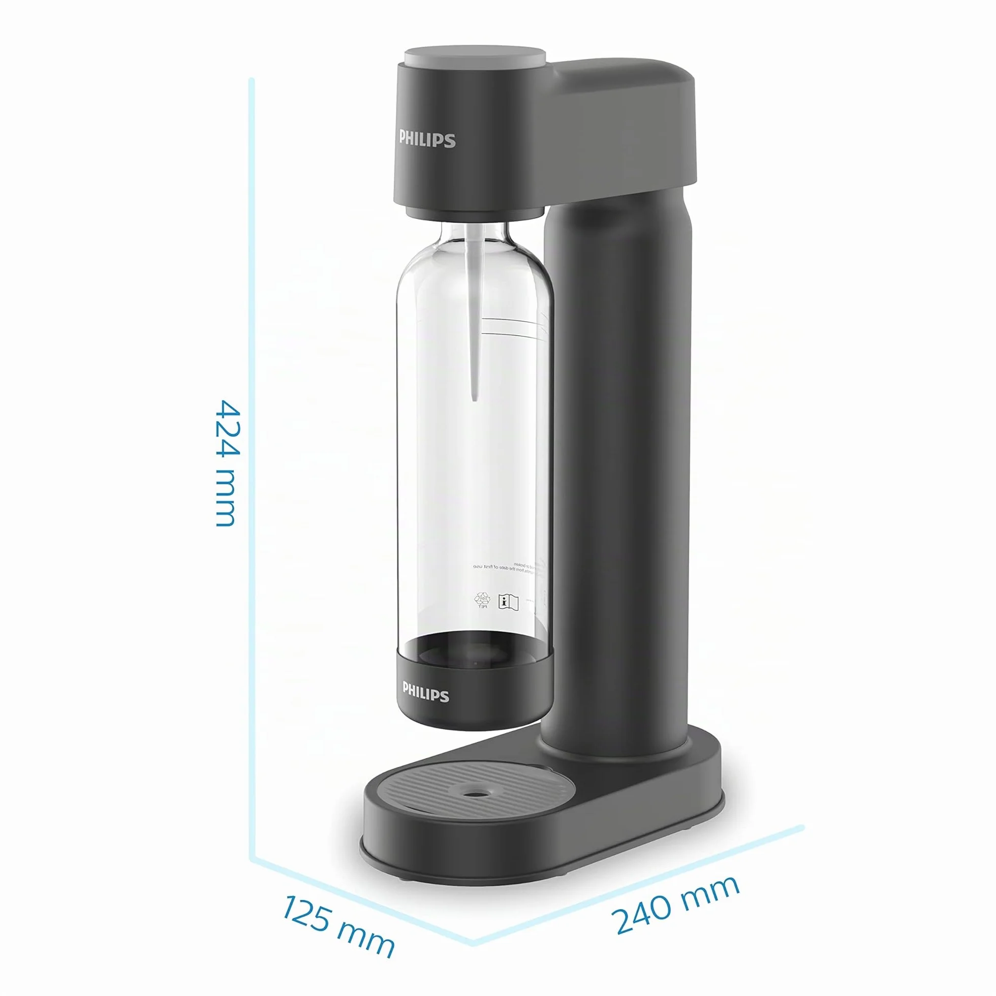 Philips ADD4901BK/10 Máquina para hacer refrescos Negro