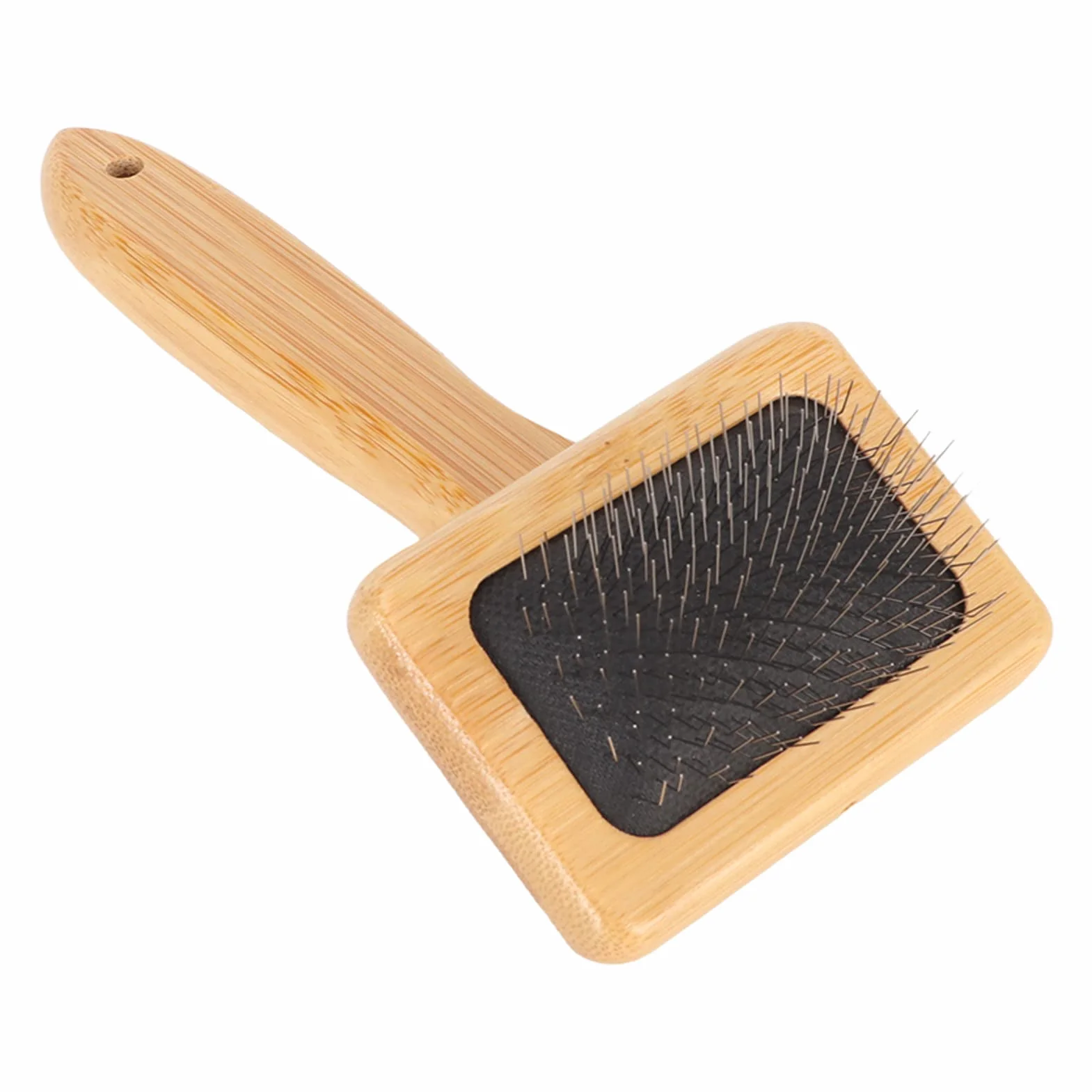 Cepillo de Lana de Piel de Oveja Cardador de Mano Peine para Alfombras de Bambú Macramé Deshedding