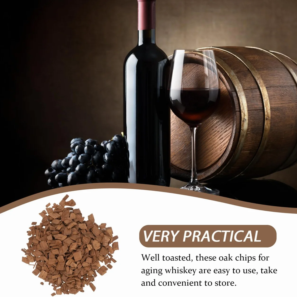 HEMOTON virutas de roble para maduración whisky vino tinto accesorios bar cerveza vino