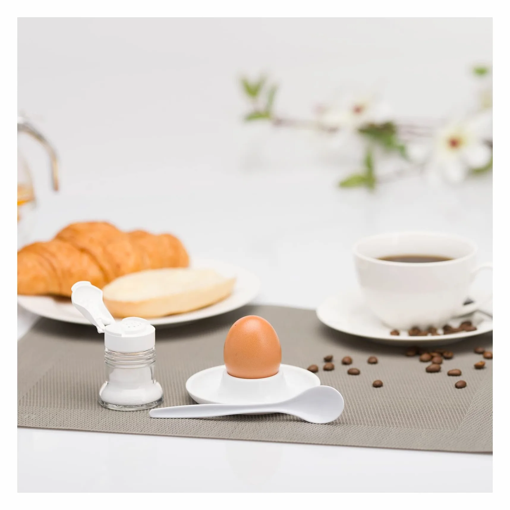 Westmark Especiero universal, Capacidad: 40 ml cada uno, Vidrio/plástico, Paris-Snap, Blanco/transparente, 63052270