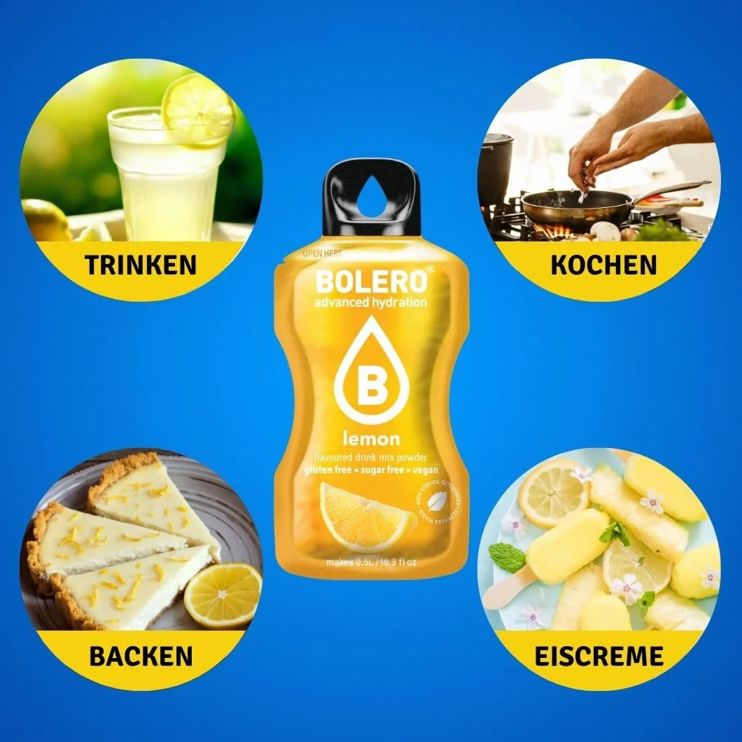 Bolero BERRY MIX 24x3g Polvo de jugo sin azúcar con estevia y vitamina C, mezcla de bayas