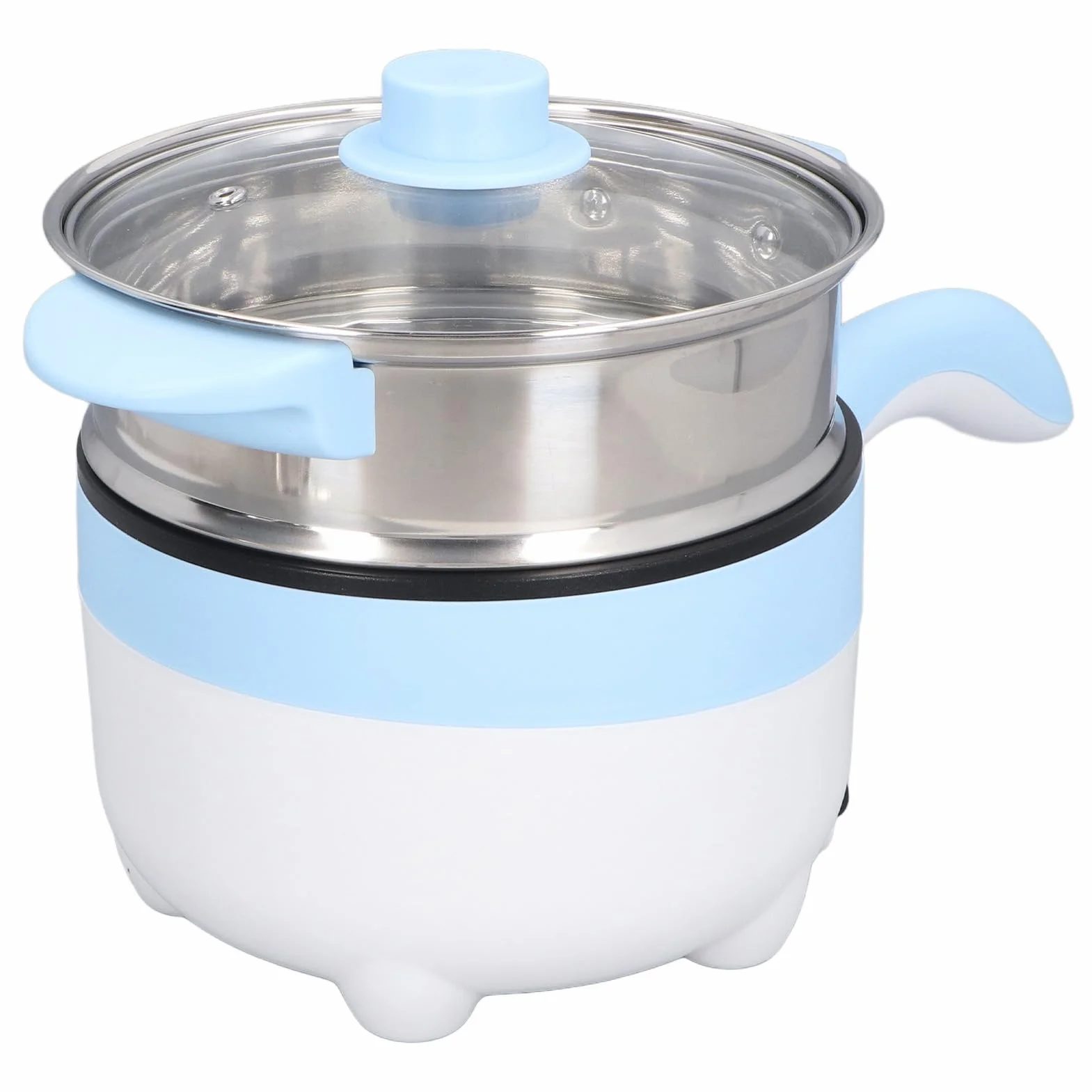 Olla de Cocina Eléctrica para Coche, Sartén Multifunción Portátil 24V 2L Acero Inoxidable para Picnic