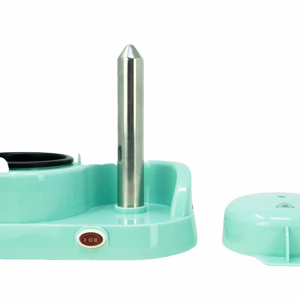 Jocca - Máquina para perritos calientes | Capacidad 6 salchichas | Barra de acero inoxidable para pan | 350 W | Fácil de usar y limpiar | Color turquesa | Diseño compacto y divertido