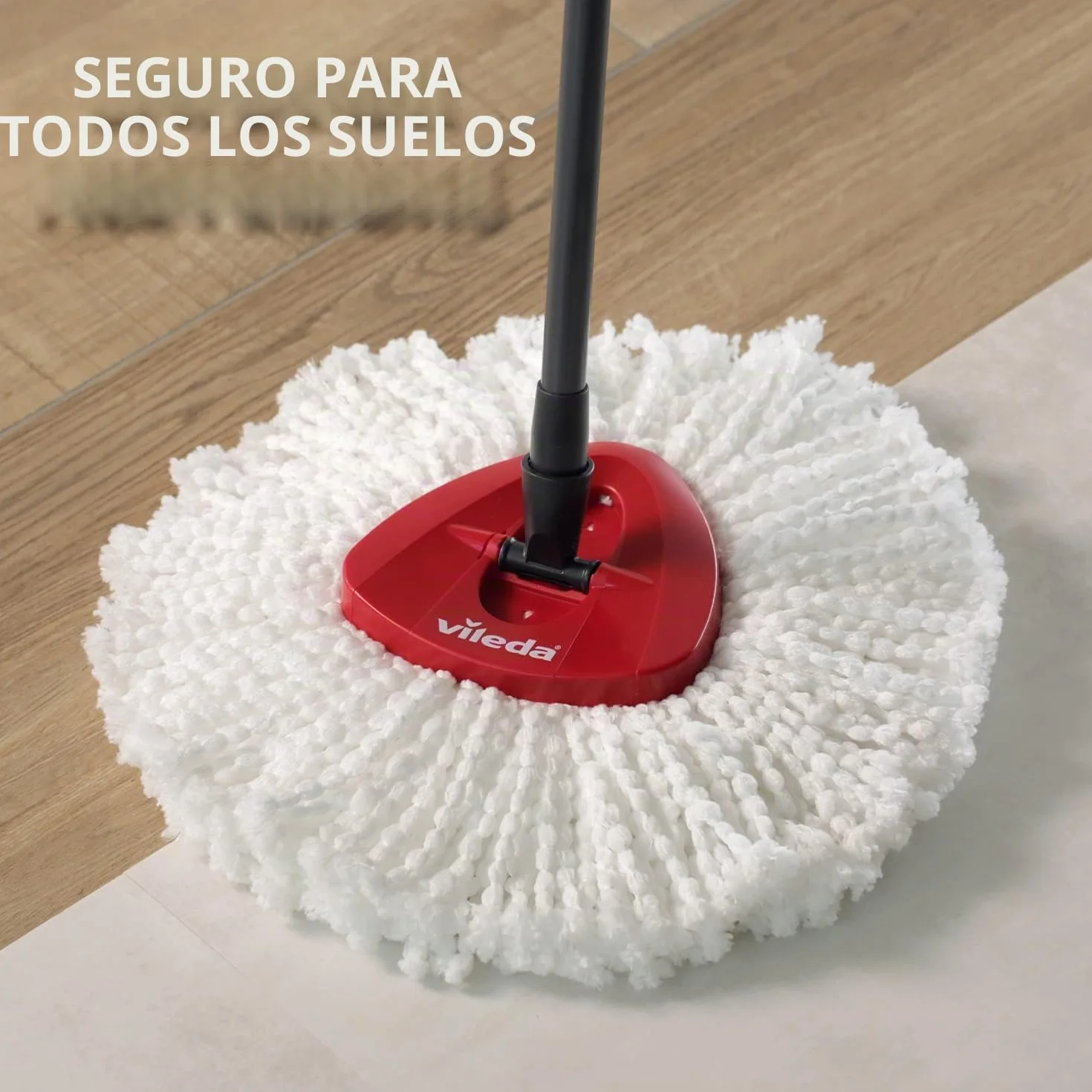 Vileda EasyWring and Clean Turbo Classic Cabezal de Recambio de fregona de Microfibra Blanco 2 Unidades