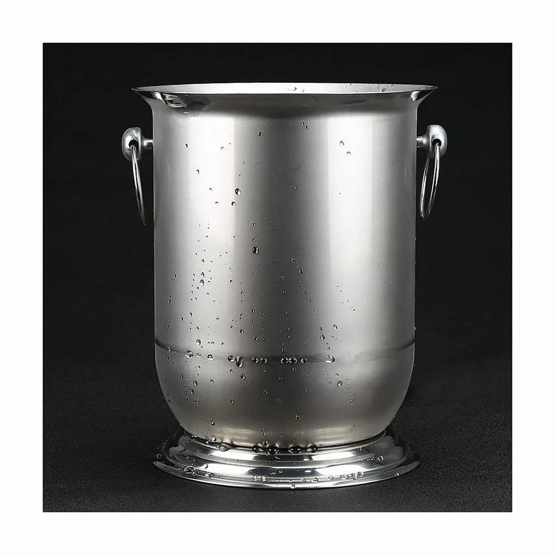Cubitera Botella Vino Cubo de Hielo de diseño binaural, de Acero Inoxidable, para Bebidas, contenedor de Hielo multifunción para Vino, champán, Cerveza y refrescos
