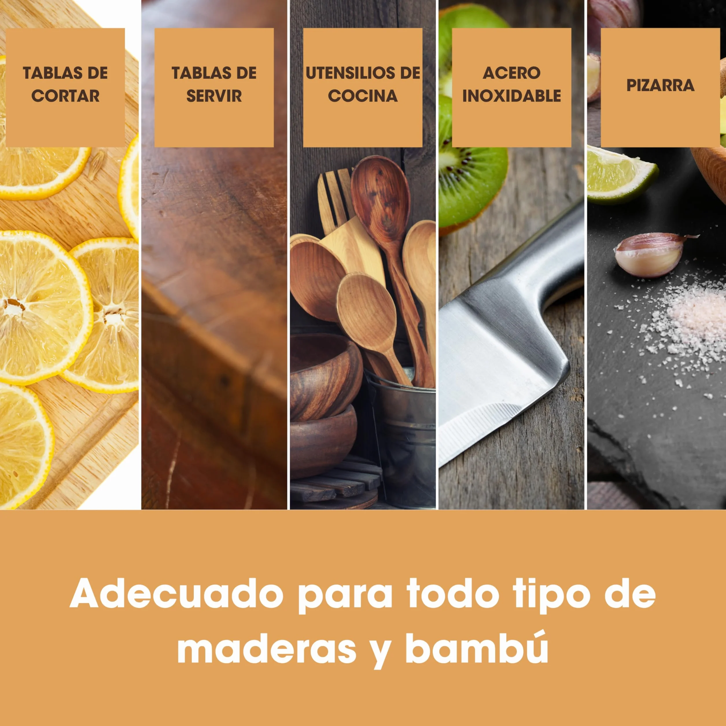Aceite para tablas de cortar de grado alimentario 250 ml